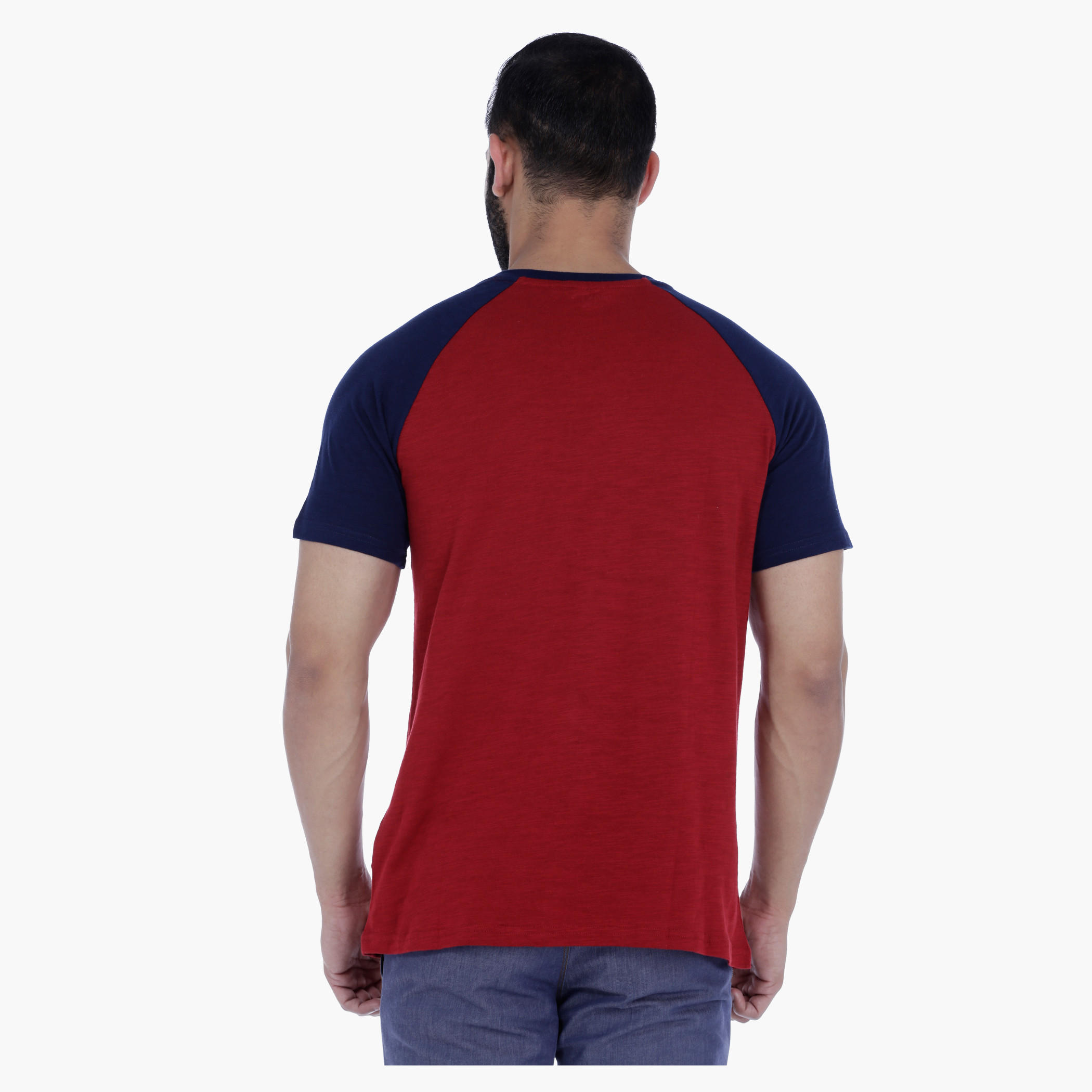 Henley Neck T-Shirt with Short Sleeves-men-clothing-tshirtsandpolos-tshirts-image-2