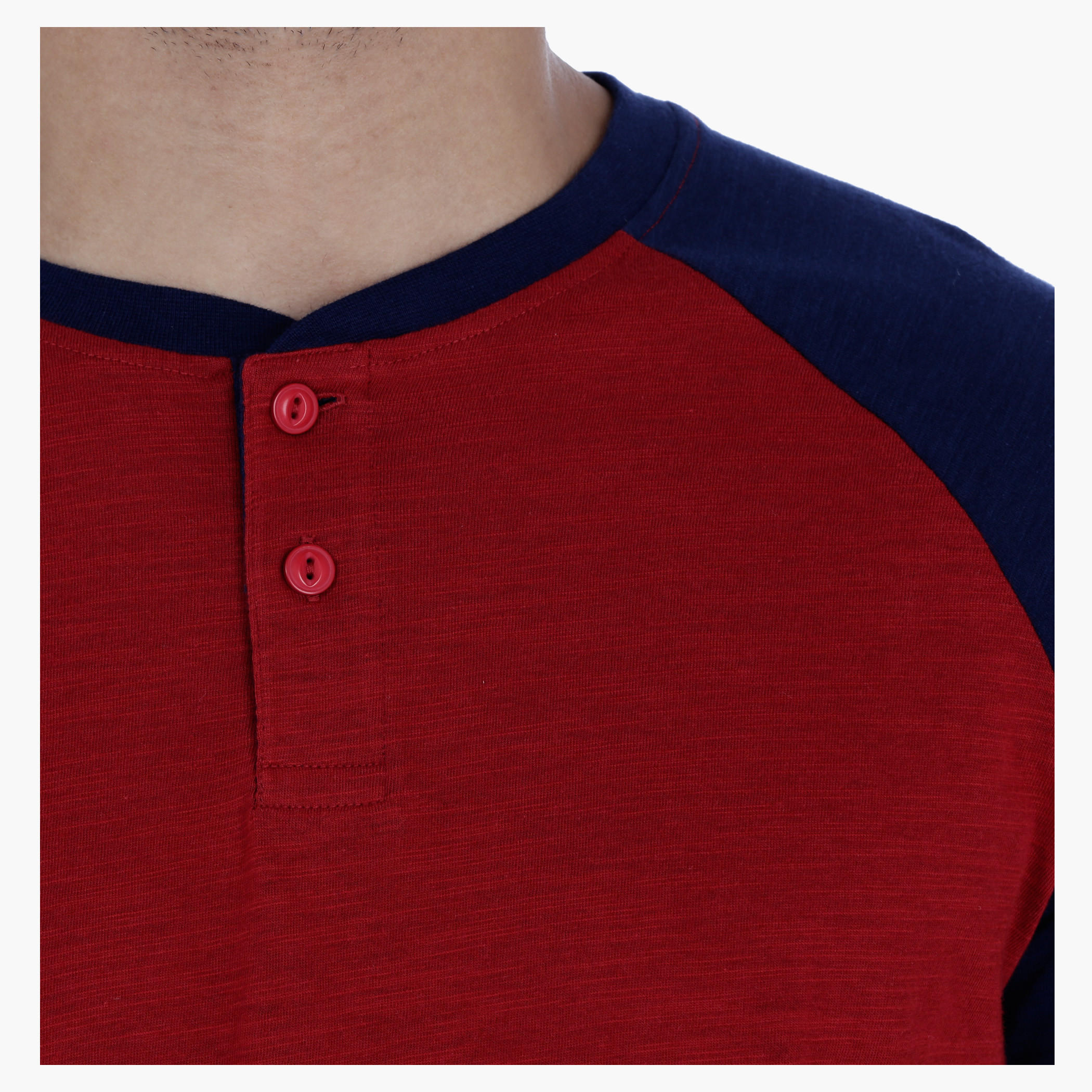 Henley Neck T-Shirt with Short Sleeves-men-clothing-tshirtsandpolos-tshirts-image-2