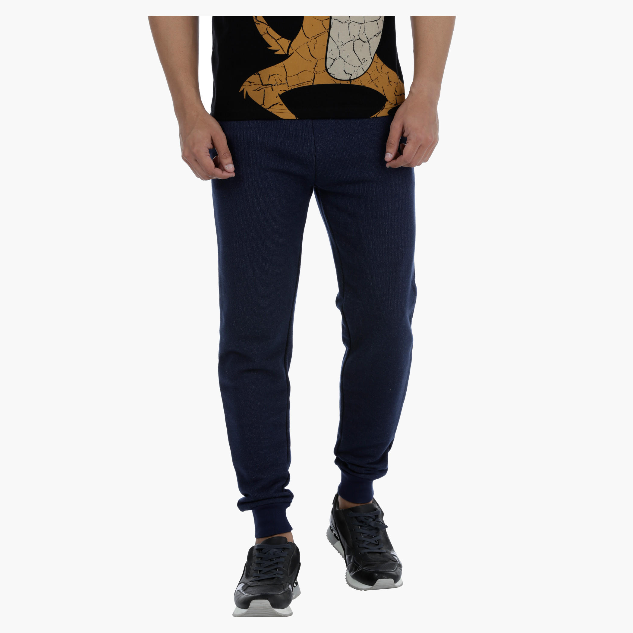 Textured Joggers with Drawstring-men-clothing-bottoms-joggers-image-1
