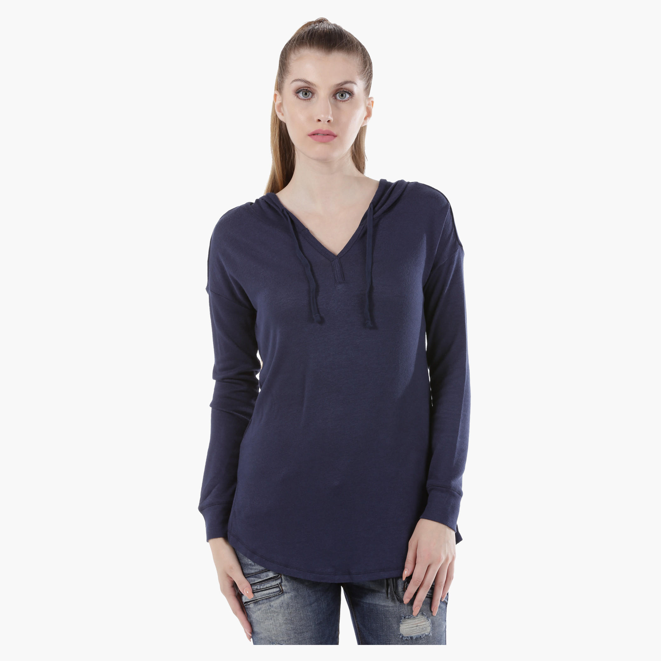 Basic Top with Long Sleeves in Regular Fit-women-clothing-tshirts-image-1