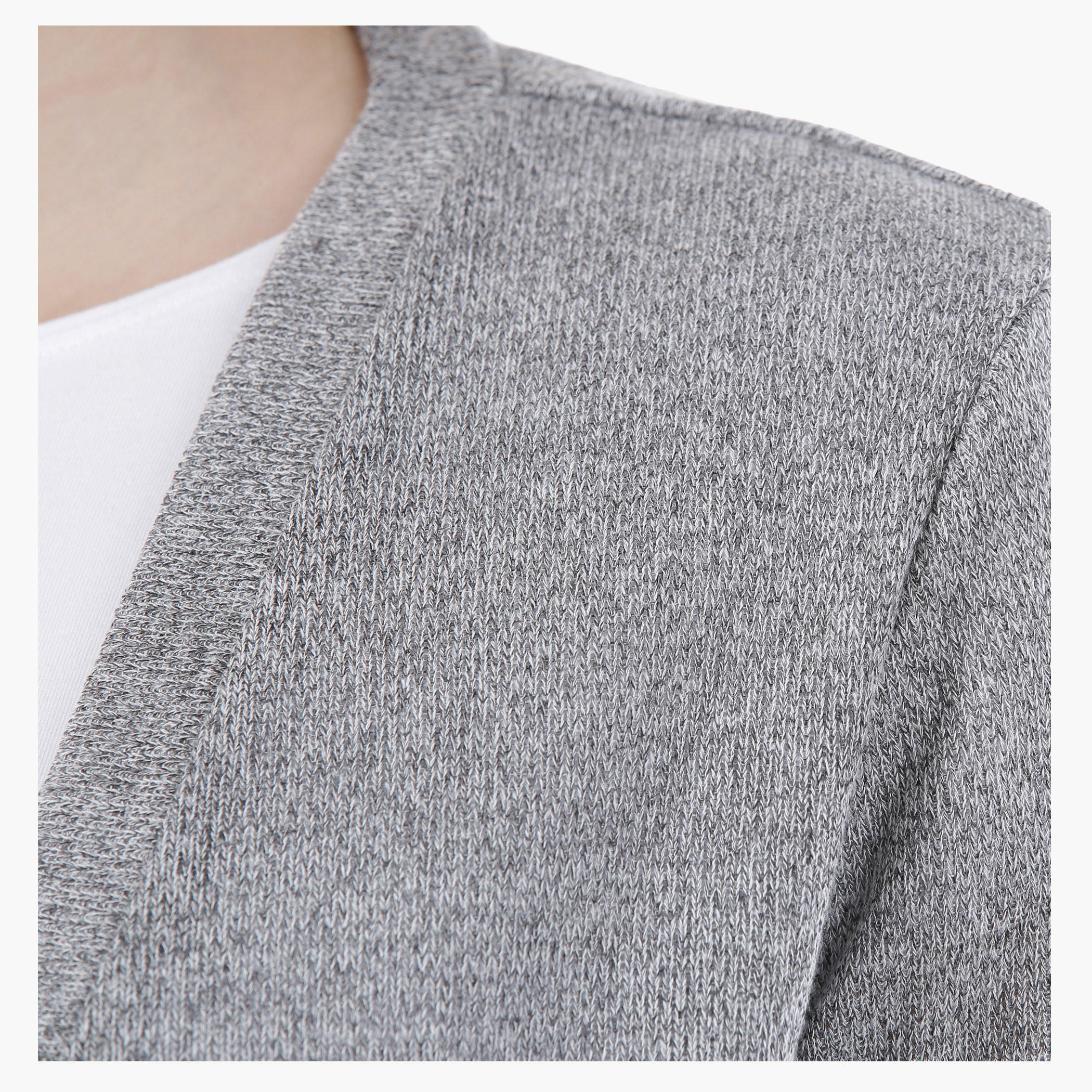 Basic Knit Wrap with Long Sleeves in Regular Fit-women-clothing-cardigansandjumpers-jumpers-image-4