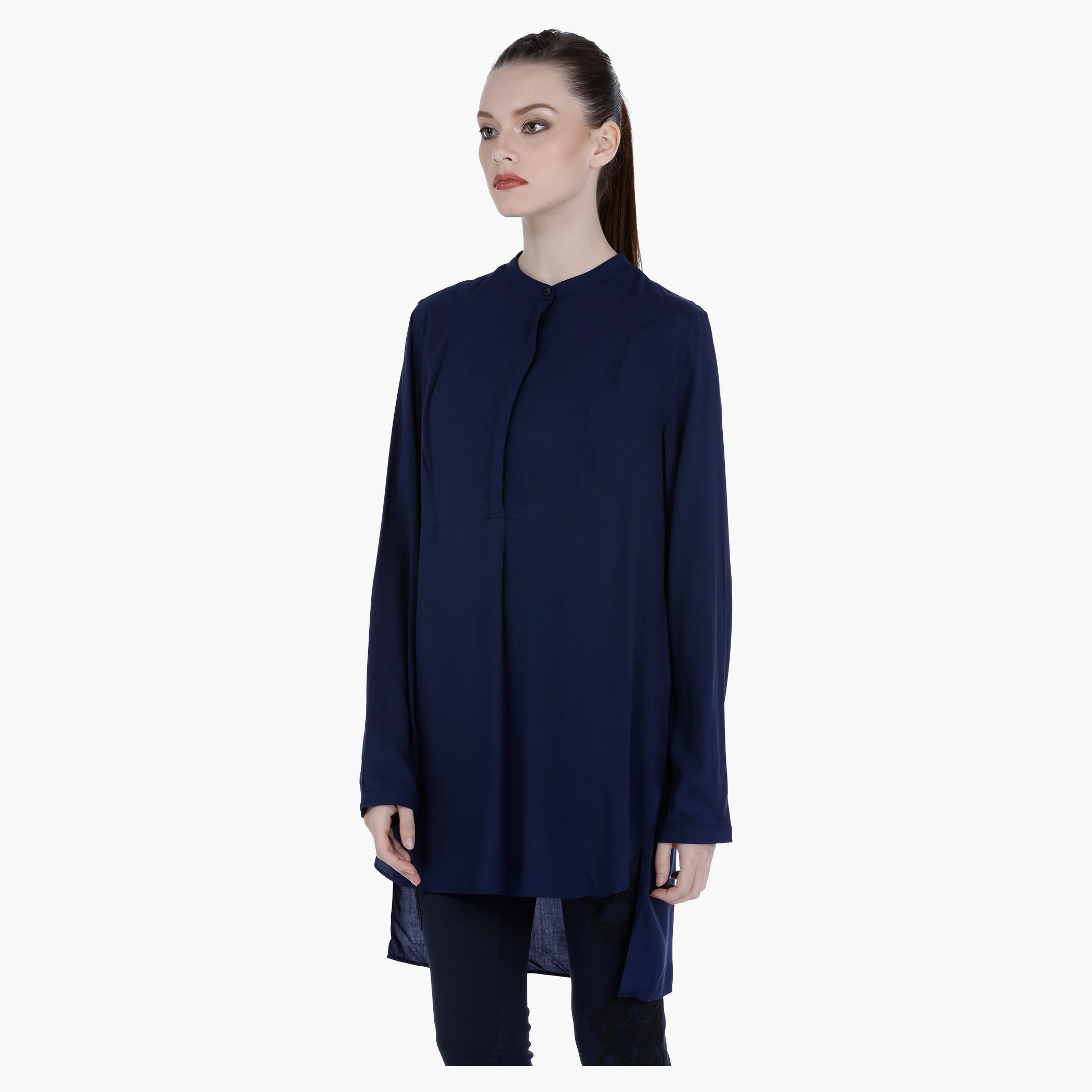 Long Sleeves Woven Top with High Low Hem-women-clothing-shirtsandblouses-blouses-image-8
