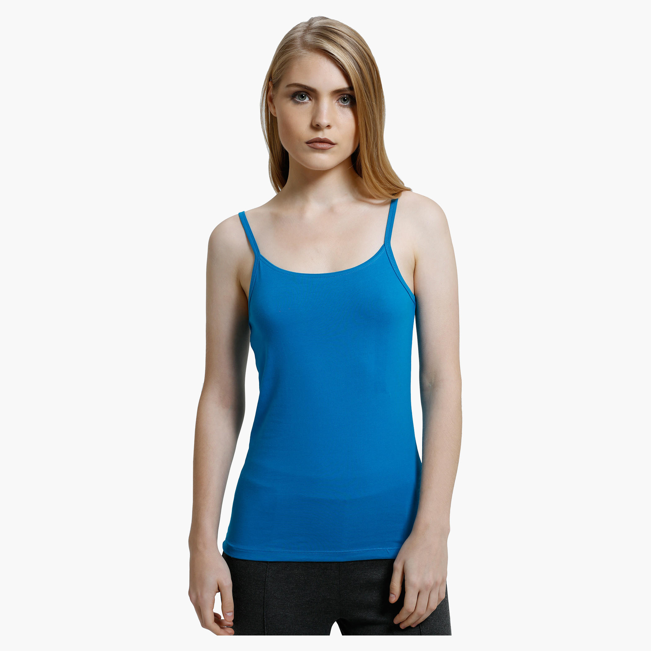 Round Neck Spaghetti Top-women-clothing-tshirts-image-1