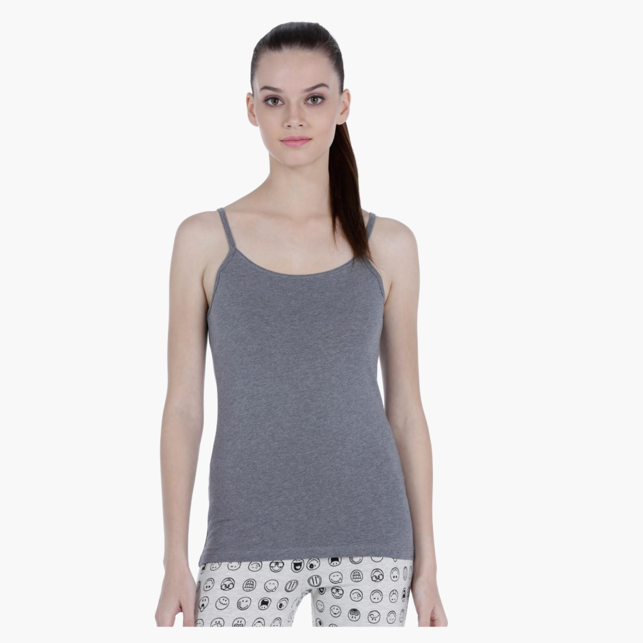 Basic Spaghetti Top with Round Neck-women-clothing-tshirts-image-5
