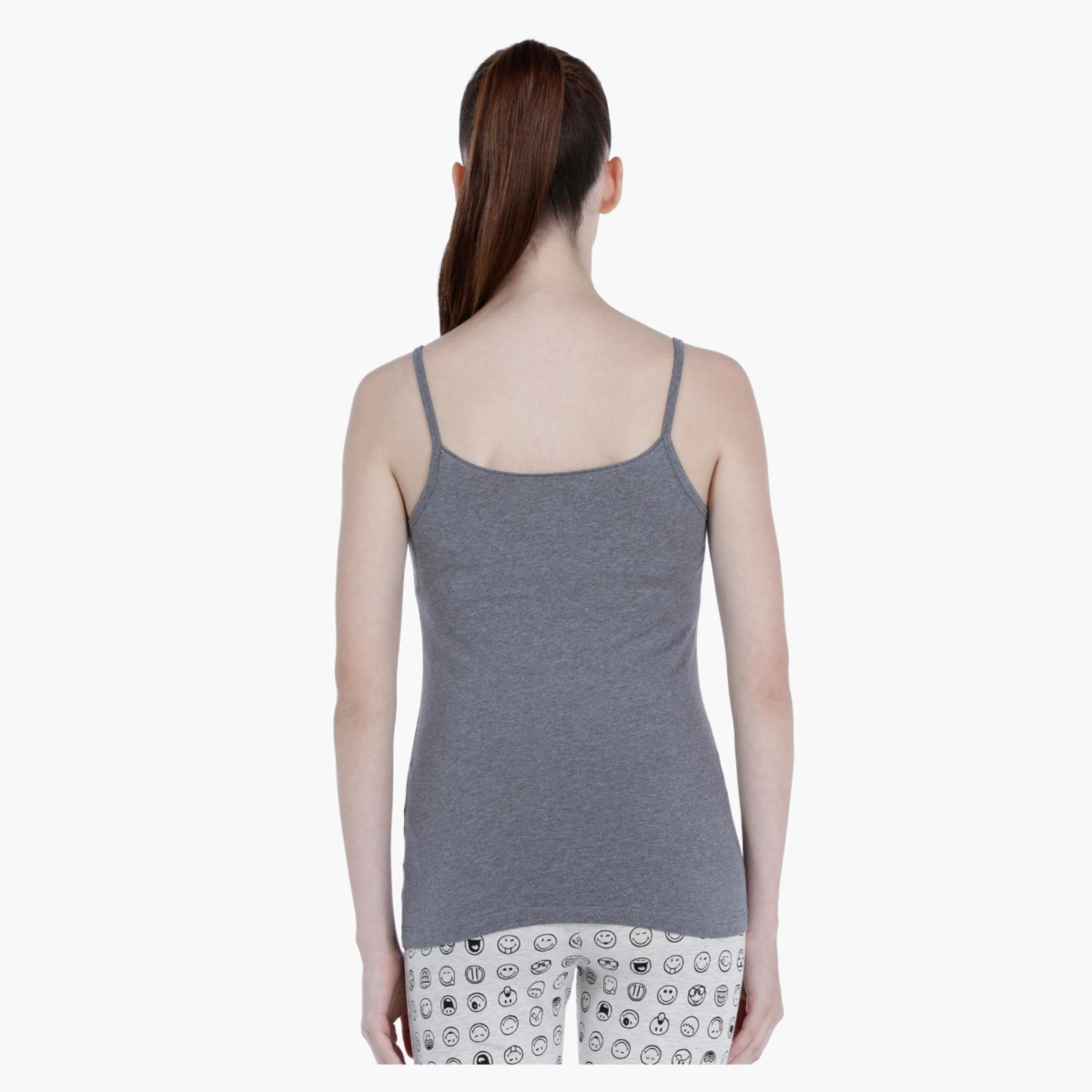 Basic Spaghetti Top with Round Neck-women-clothing-tshirts-image-4