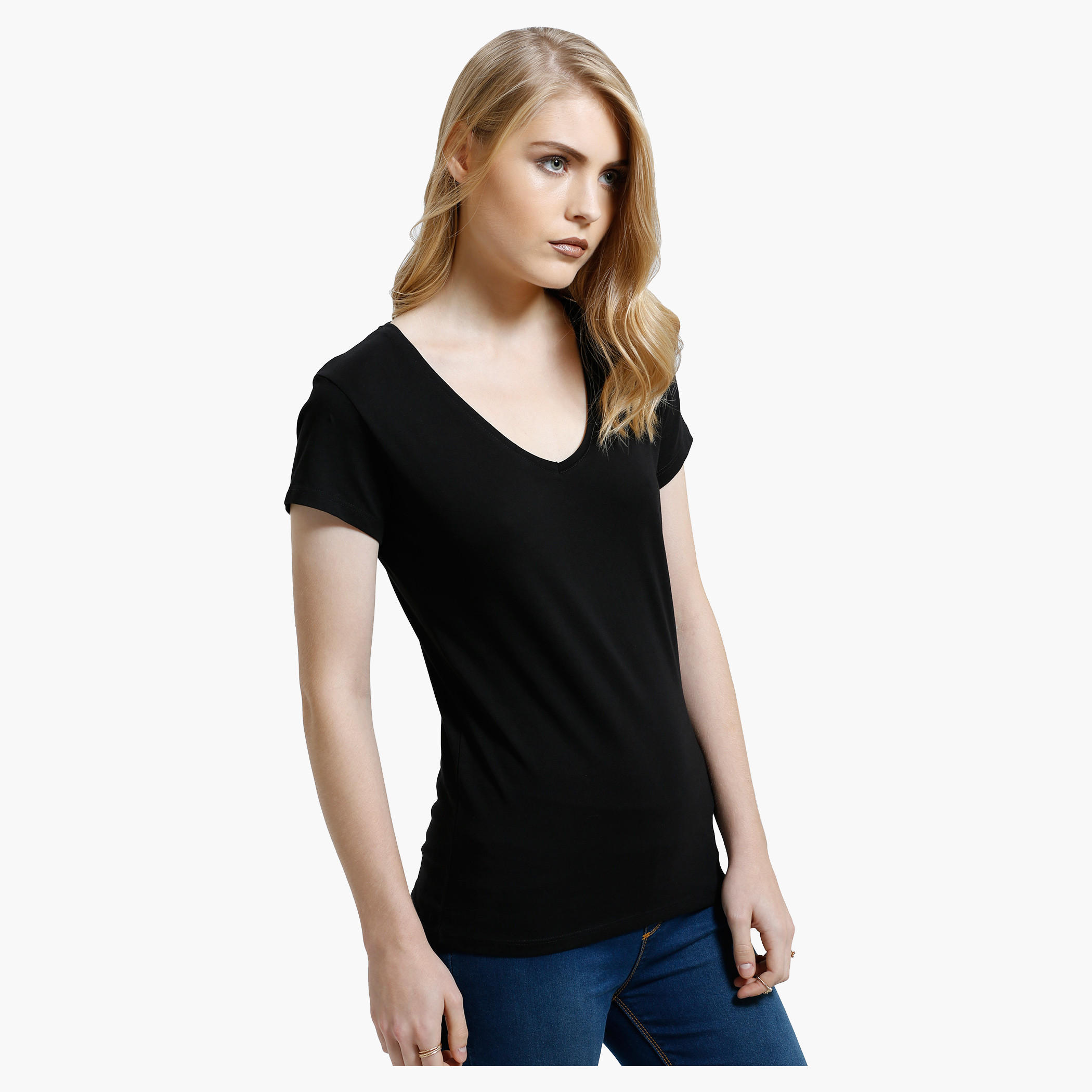 Short Sleeves V-Neck T-Shirt-women-clothing-tshirts-image-3
