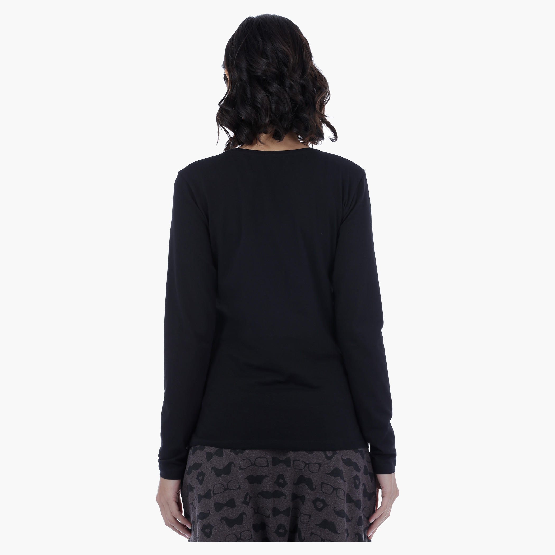 Long Sleeves T-Shirt with Round Neck-women-clothing-tshirts-image-4