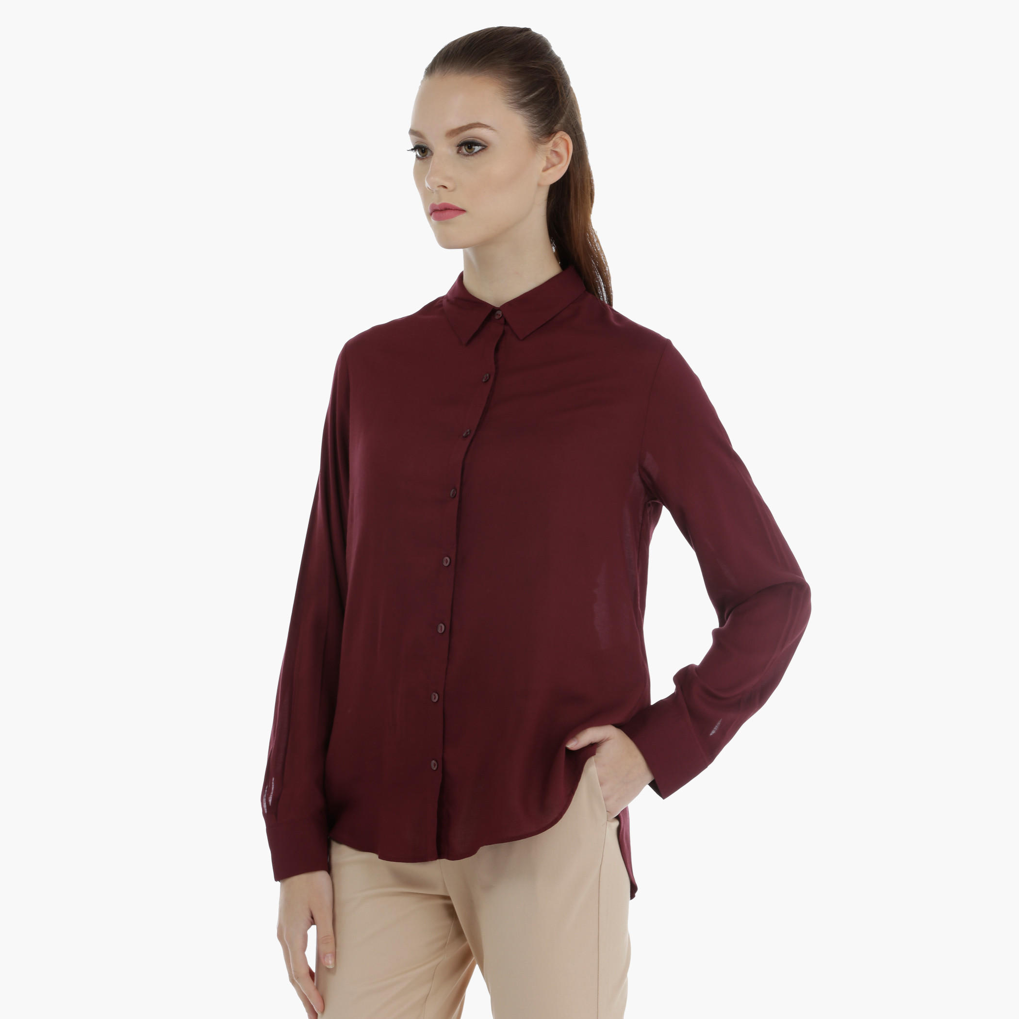Long Sleeves Button Down Shirt-women-clothing-shirtsandblouses-blouses-image-3