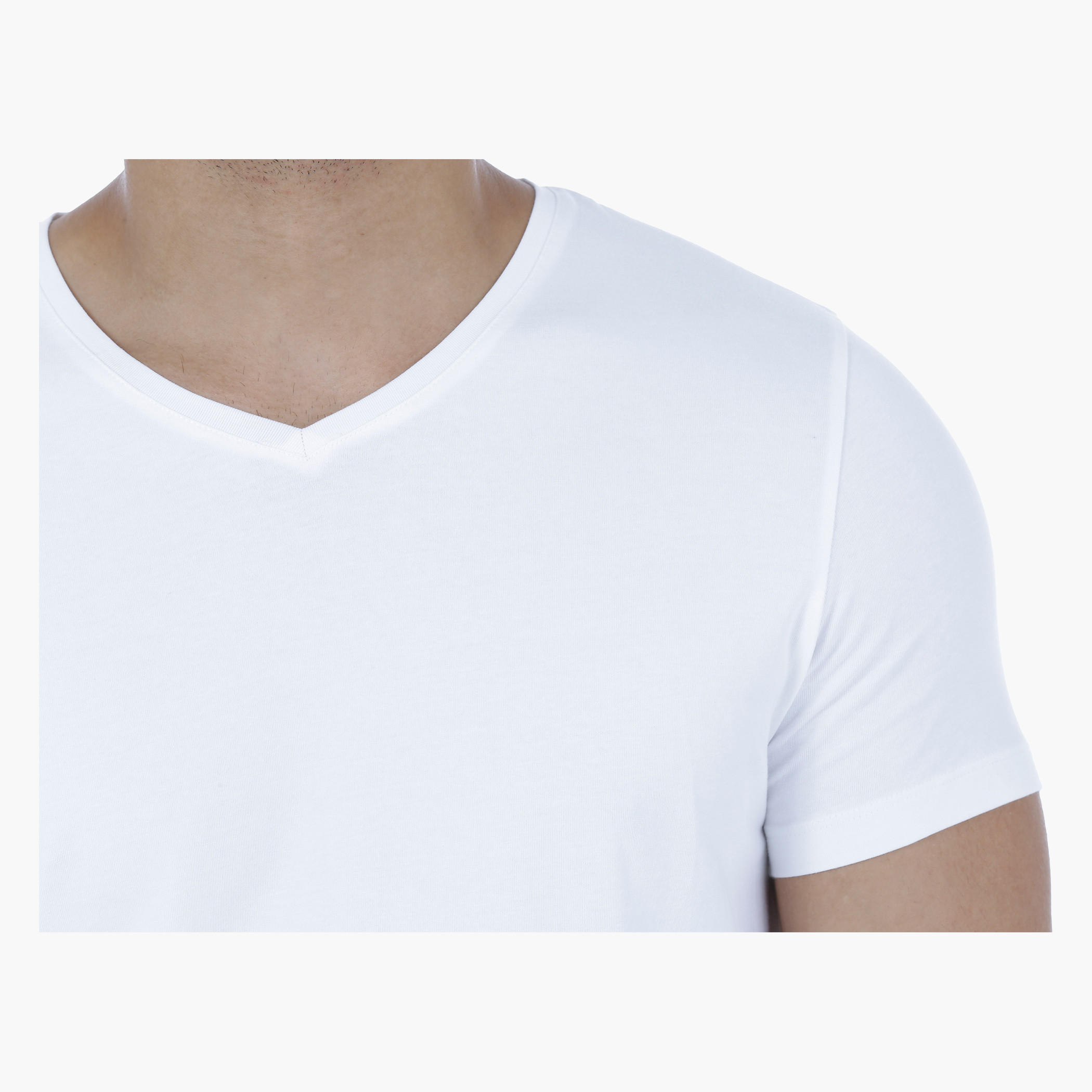 V-neck T-Shirt with Short Sleeves-men-clothing-tshirtsandpolos-tshirts-image-4