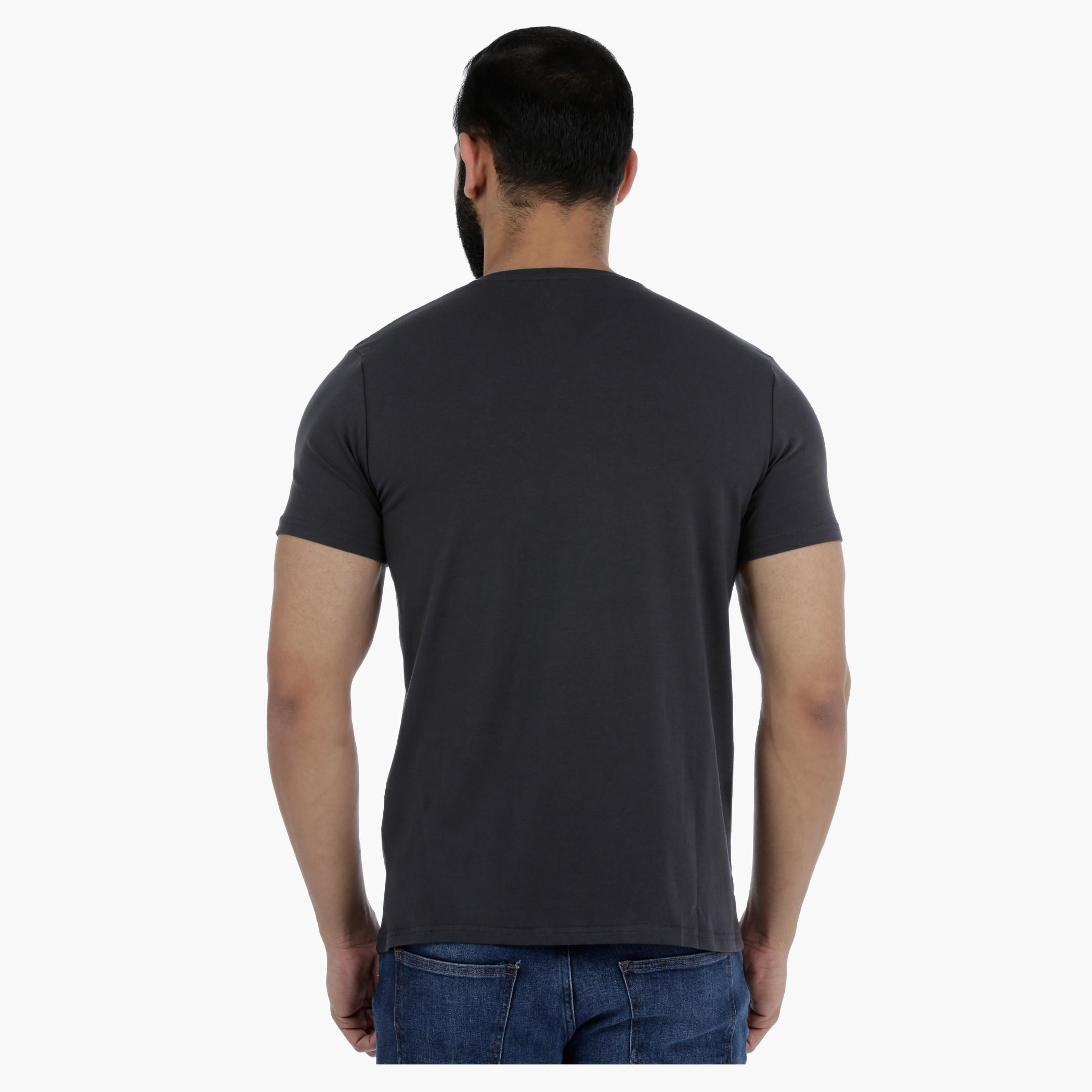 Casual Short Sleeves V-Neck T-Shirt in Slim Fit-men-clothing-tshirtsandpolos-tshirts-image-2