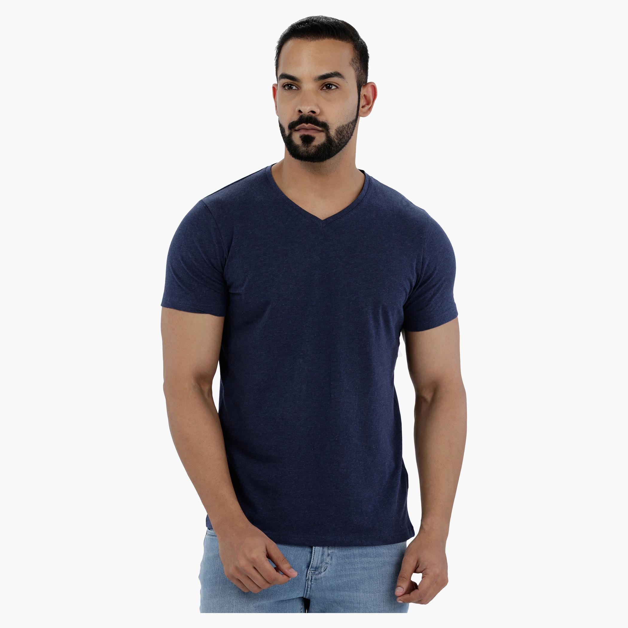 V-Neck T-Shirt with Short Sleeves-men-clothing-tshirtsandpolos-tshirts-image-6