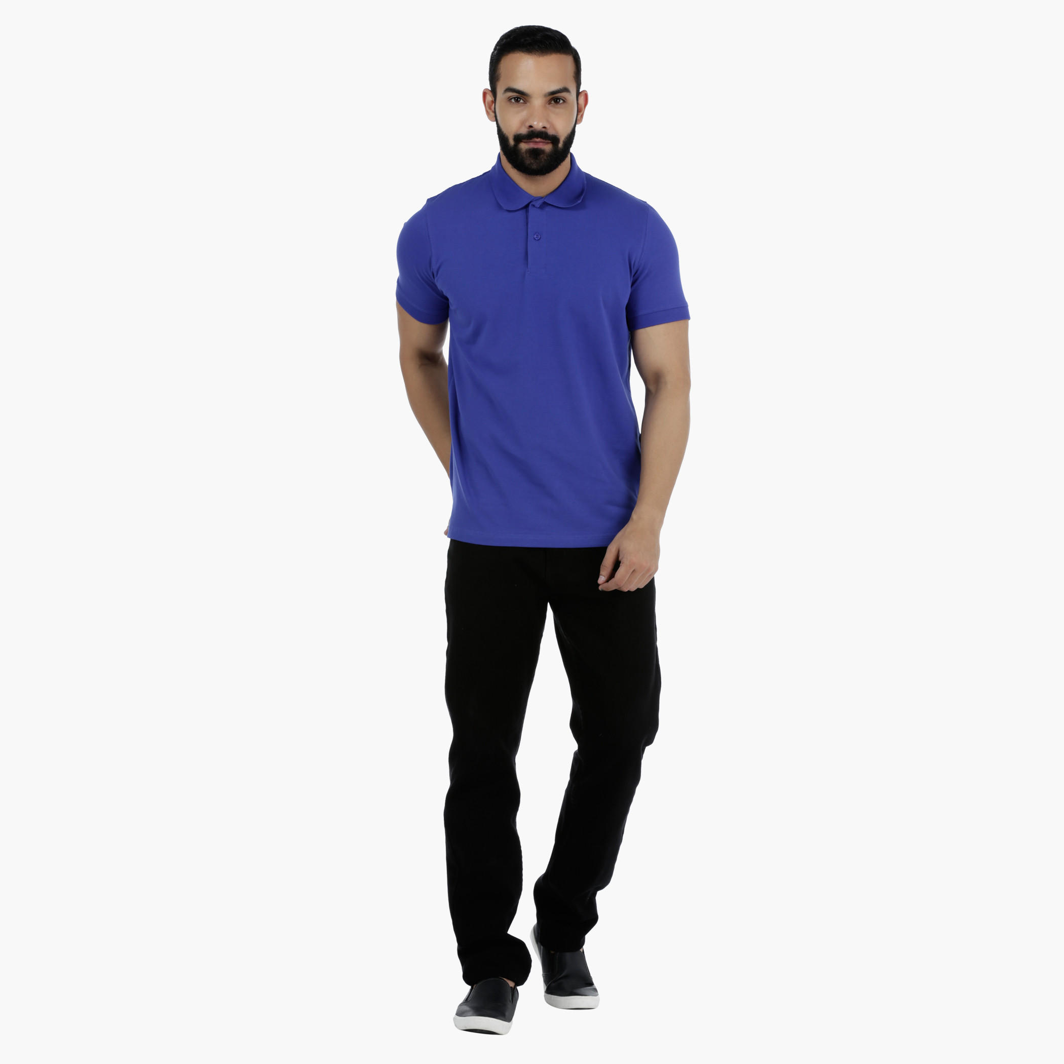 Casual Short Sleeves Polo Neck T-Shirt in Regular Fit-men-clothing-tshirtsandpolos-polos-image-5