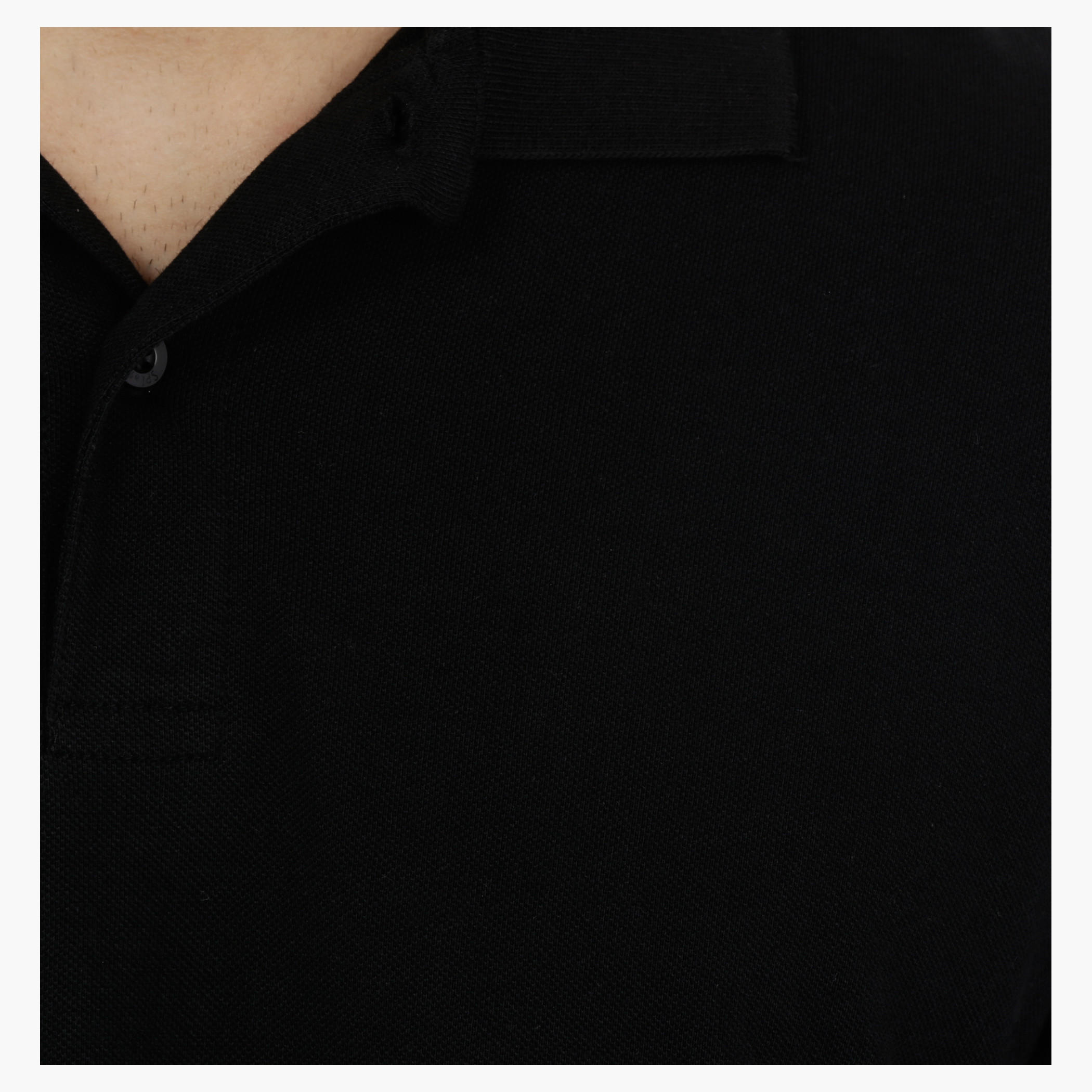 Pique Polo Neck T-Shirt with Short Sleeves-men-clothing-tshirtsandpolos-polos-image-14