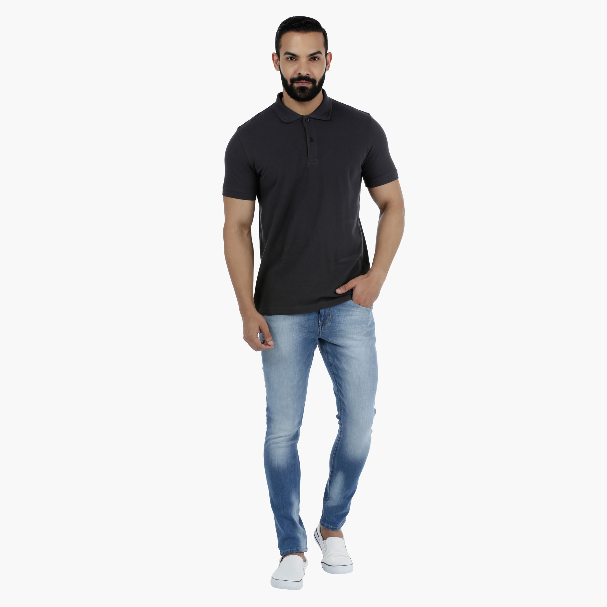 Casual Short Sleeves Polo Neck Cotton T-Shirt in Regular Fit-men-clothing-tshirtsandpolos-polos-image-15