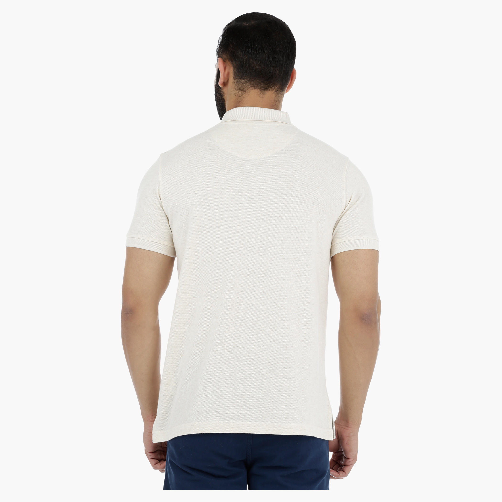 Pique Polo Neck T-Shirt with Short Sleeves-men-clothing-tshirtsandpolos-polos-image-17