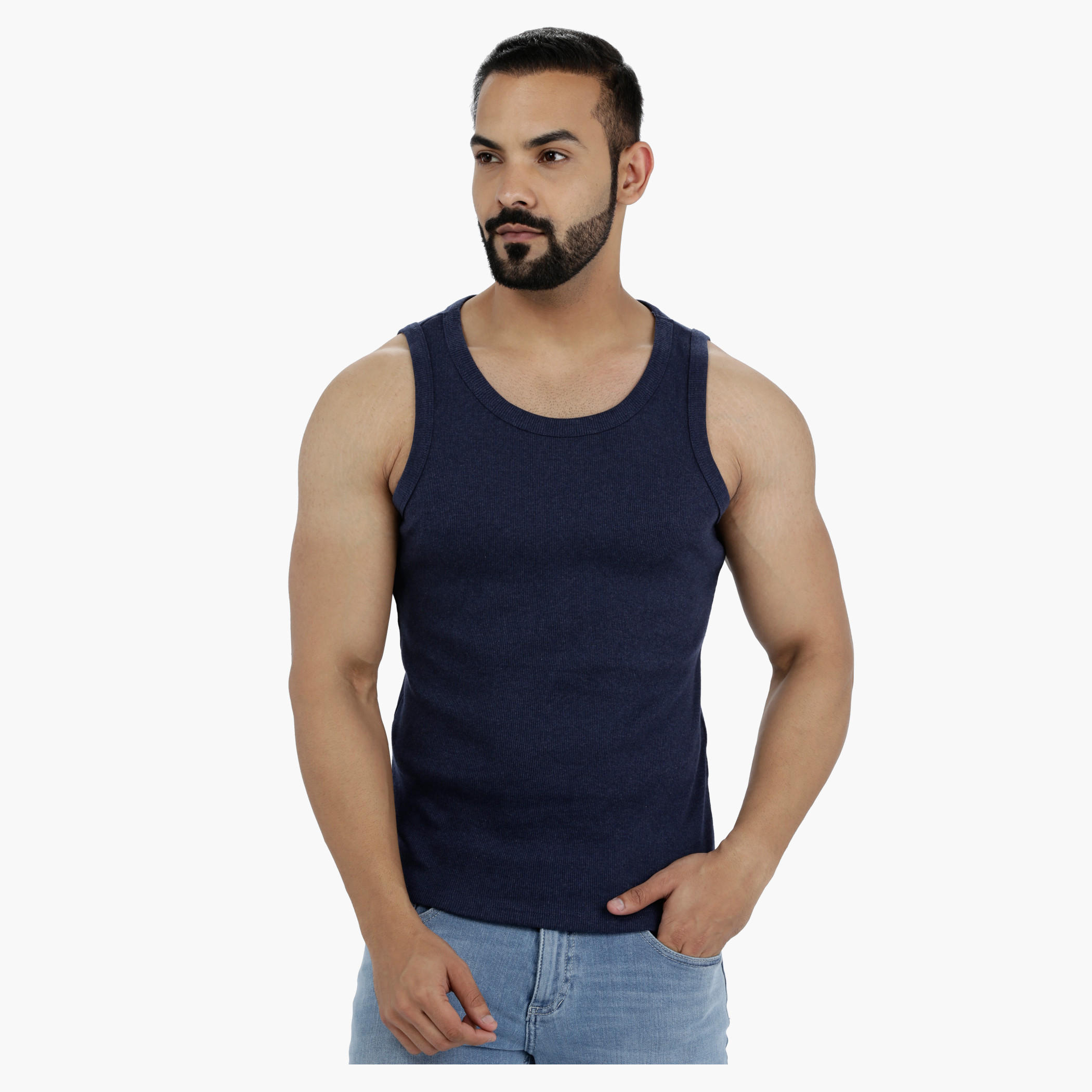 Round Neck Sleeveless Cotton Rib T-Shirt-men-clothing-tshirtsandpolos-vests-image-1