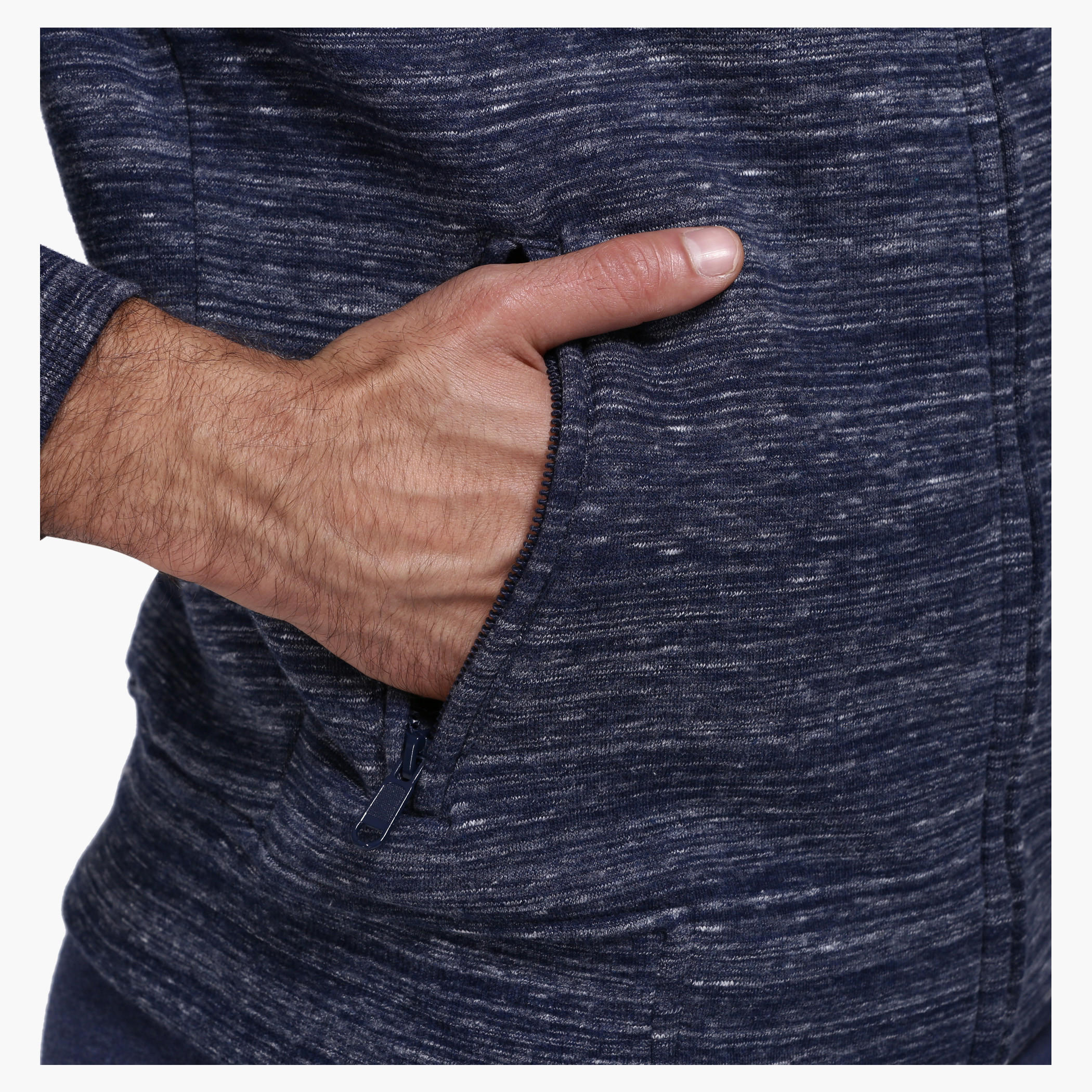 Knitted Jacket with Zip Detail and Long Sleeves-men-winterwear-hoodiesandsweatshirts-image-9