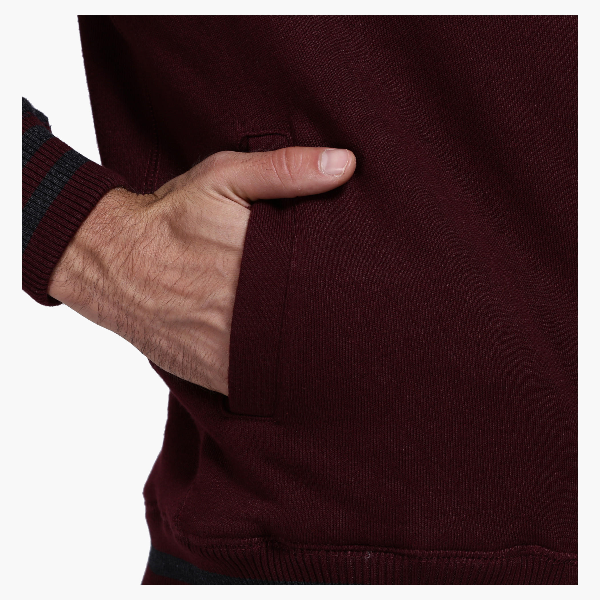Knitted Jacket with Zip Detail and Long Sleeves-men-clothing-jacketsandblazers-jackets-image-4