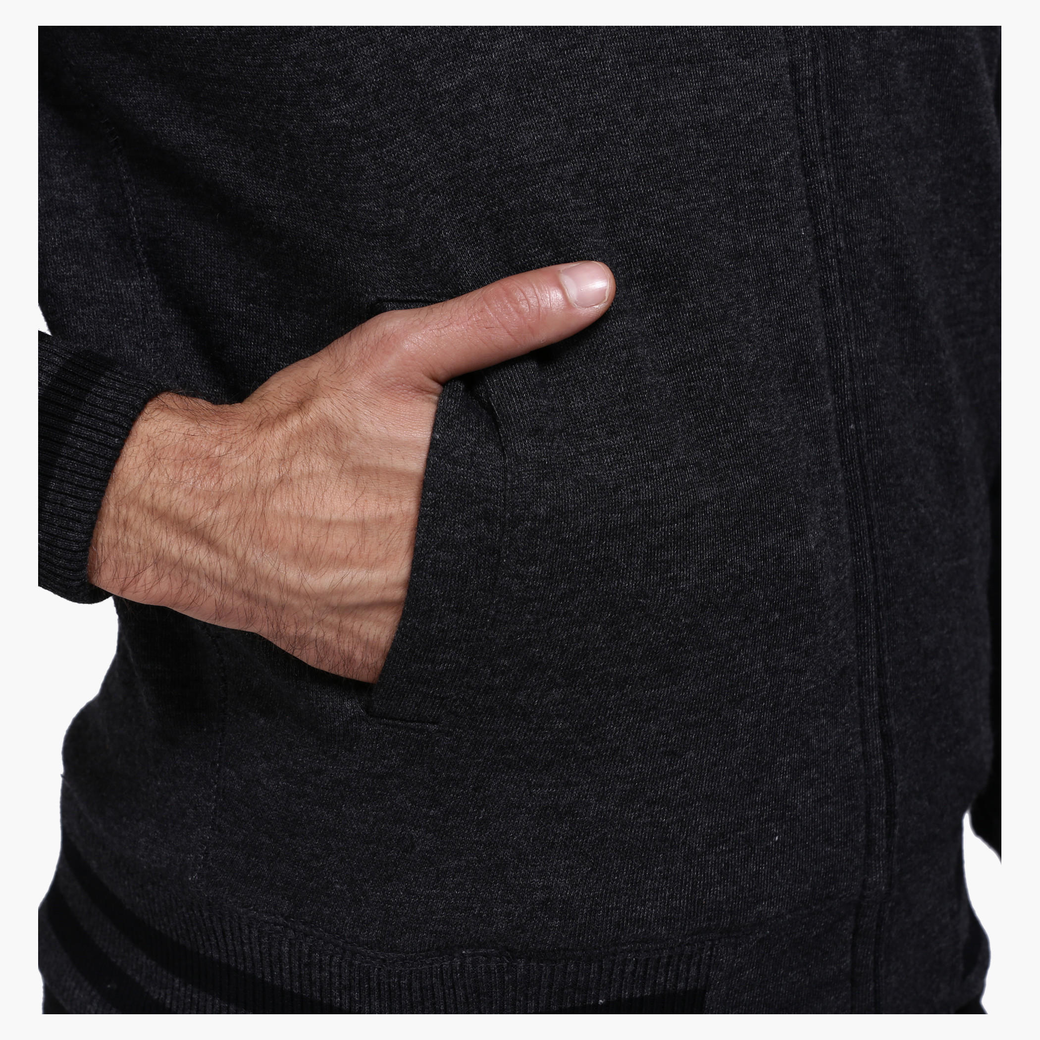 Knitted Jacket with Zip Detail and Long Sleeves-men-clothing-jacketsandblazers-jackets-image-14