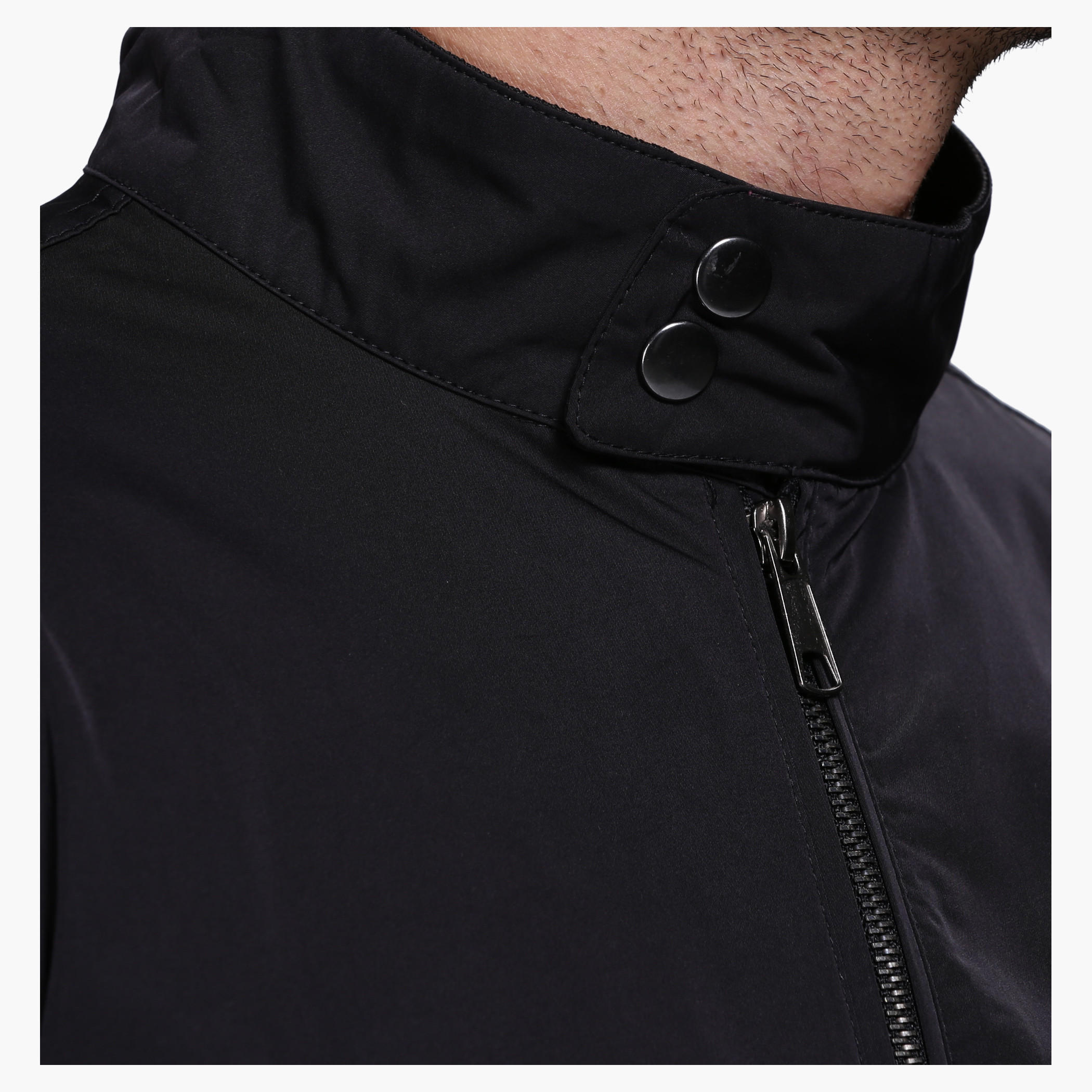 Woven Jacket with Zip Detail and Long Sleeves-men-clothing-jacketsandblazers-jackets-image-9