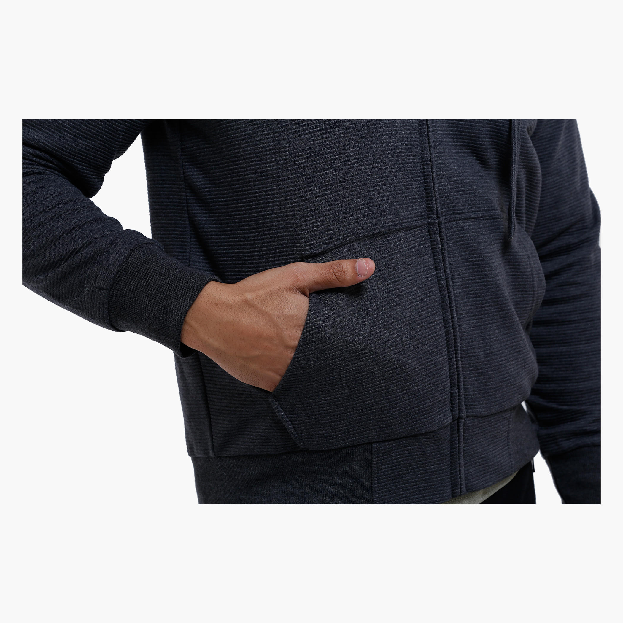 Hooded Long Sleeves Sweatshirt with Zip Closure-men-winterwear-hoodiesandsweatshirts-image-4