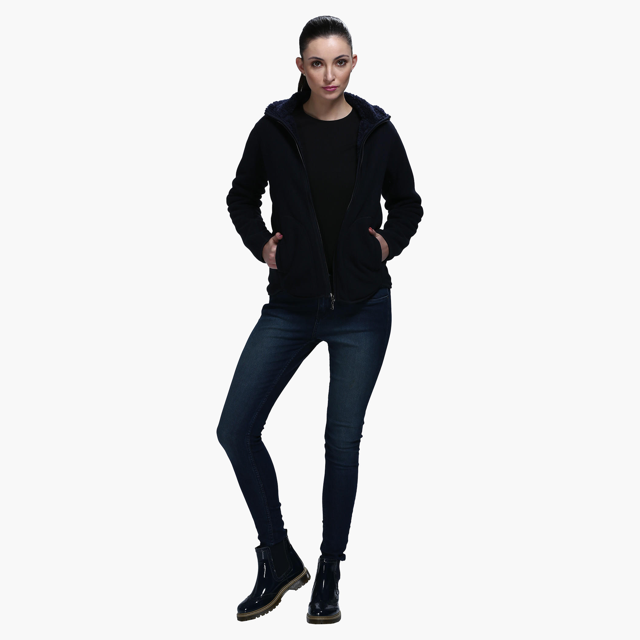 Long Sleeves Jacket with Hood-women-winterwear-coatsandjackets-jackets-image-1