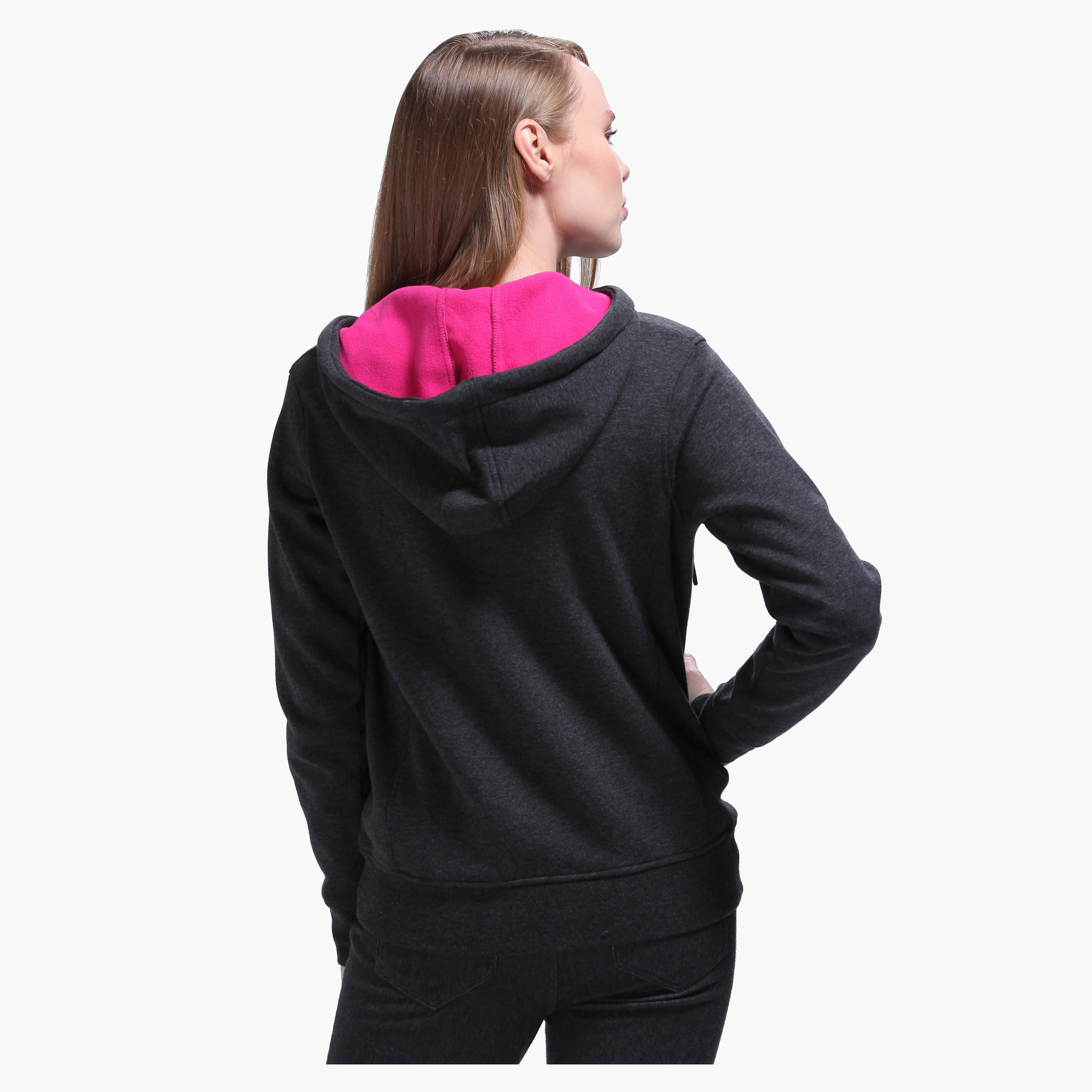 Solid Colour Hooded Jacket-women-winterwear-hoodiesandsweatshirts-hoodies-image-2