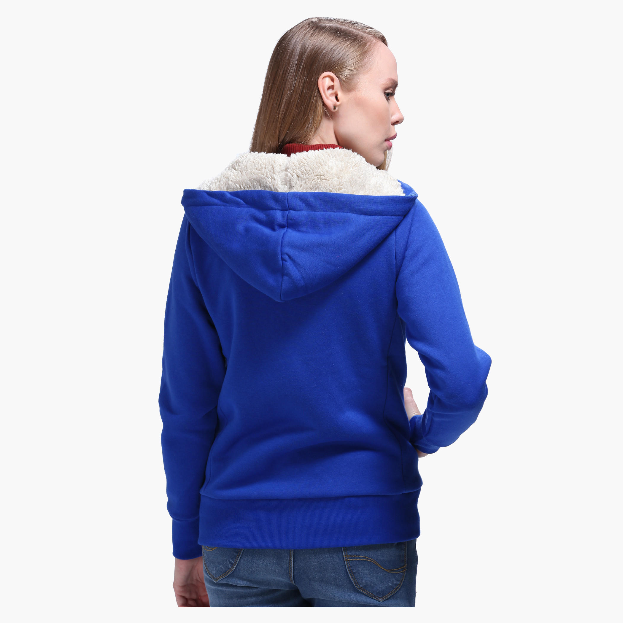 Solid Colour Hooded Jacket-women-winterwear-hoodiesandsweatshirts-hoodies-image-2