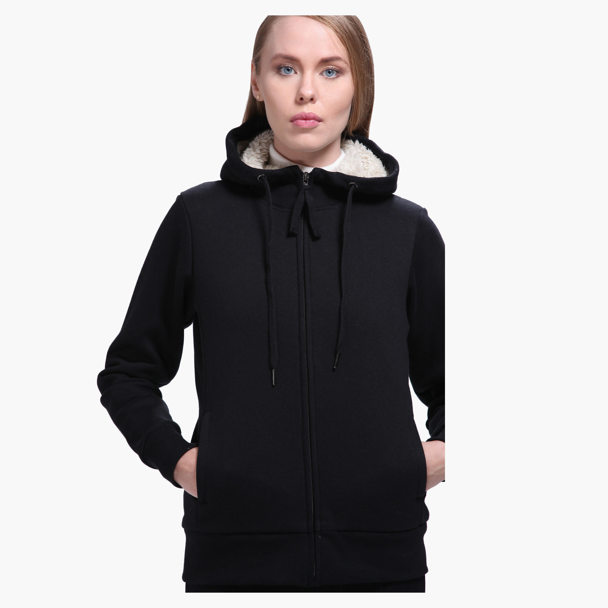 Solid Colour Hooded Jacket-women-winterwear-hoodiesandsweatshirts-hoodies-image-9