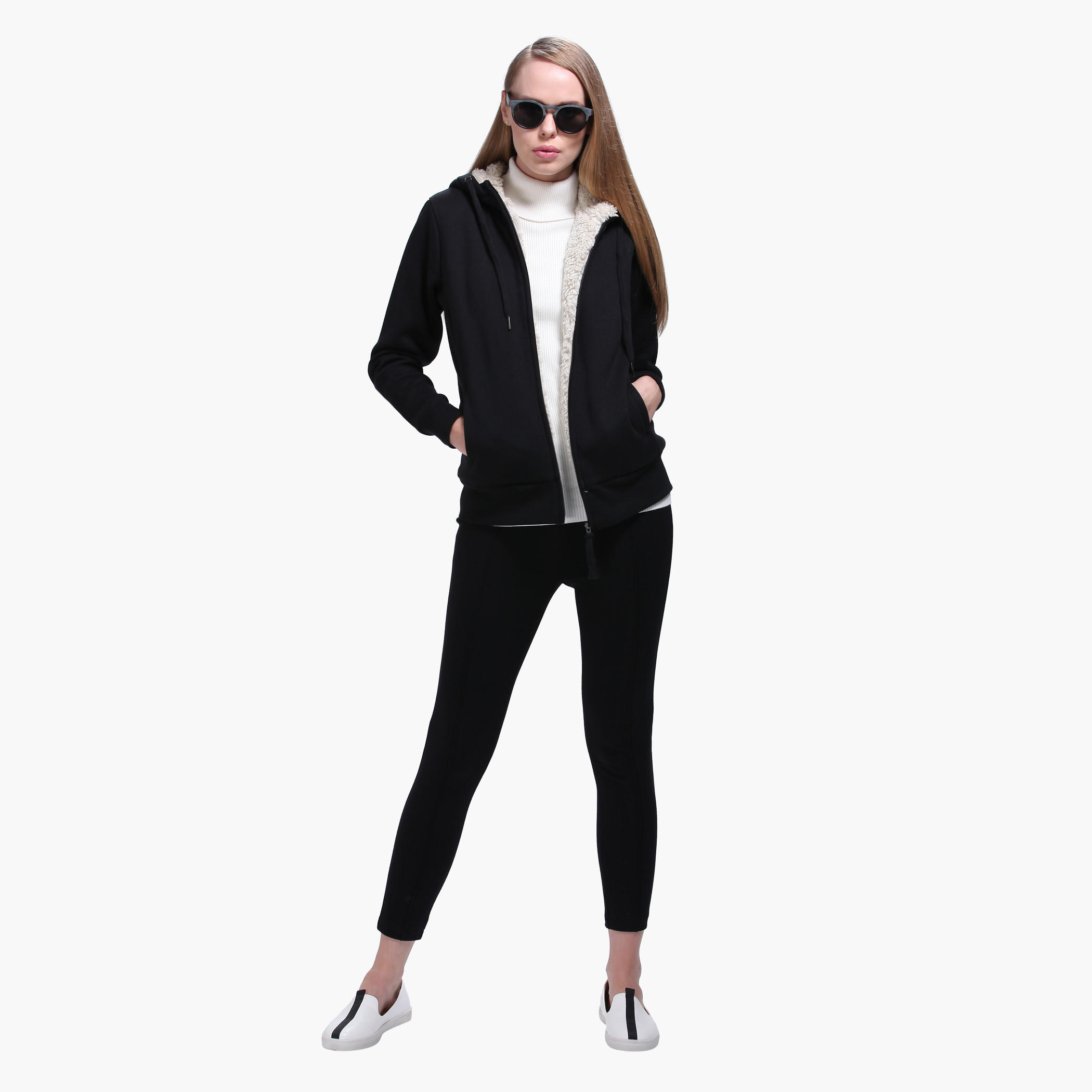 Solid Colour Hooded Jacket-women-winterwear-hoodiesandsweatshirts-hoodies-image-10
