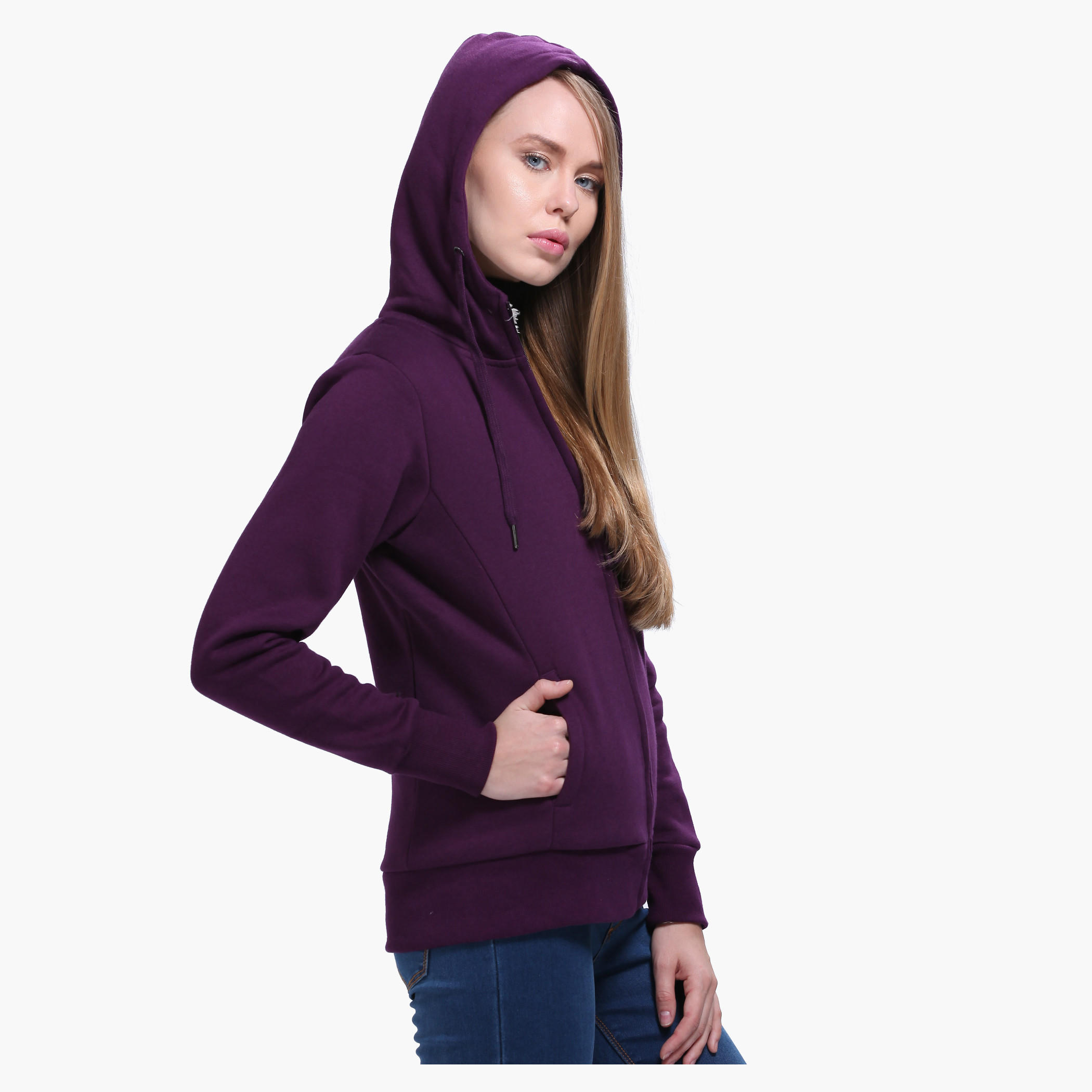 Solid Colour Hooded Jacket-women-winterwear-hoodiesandsweatshirts-hoodies-image-13