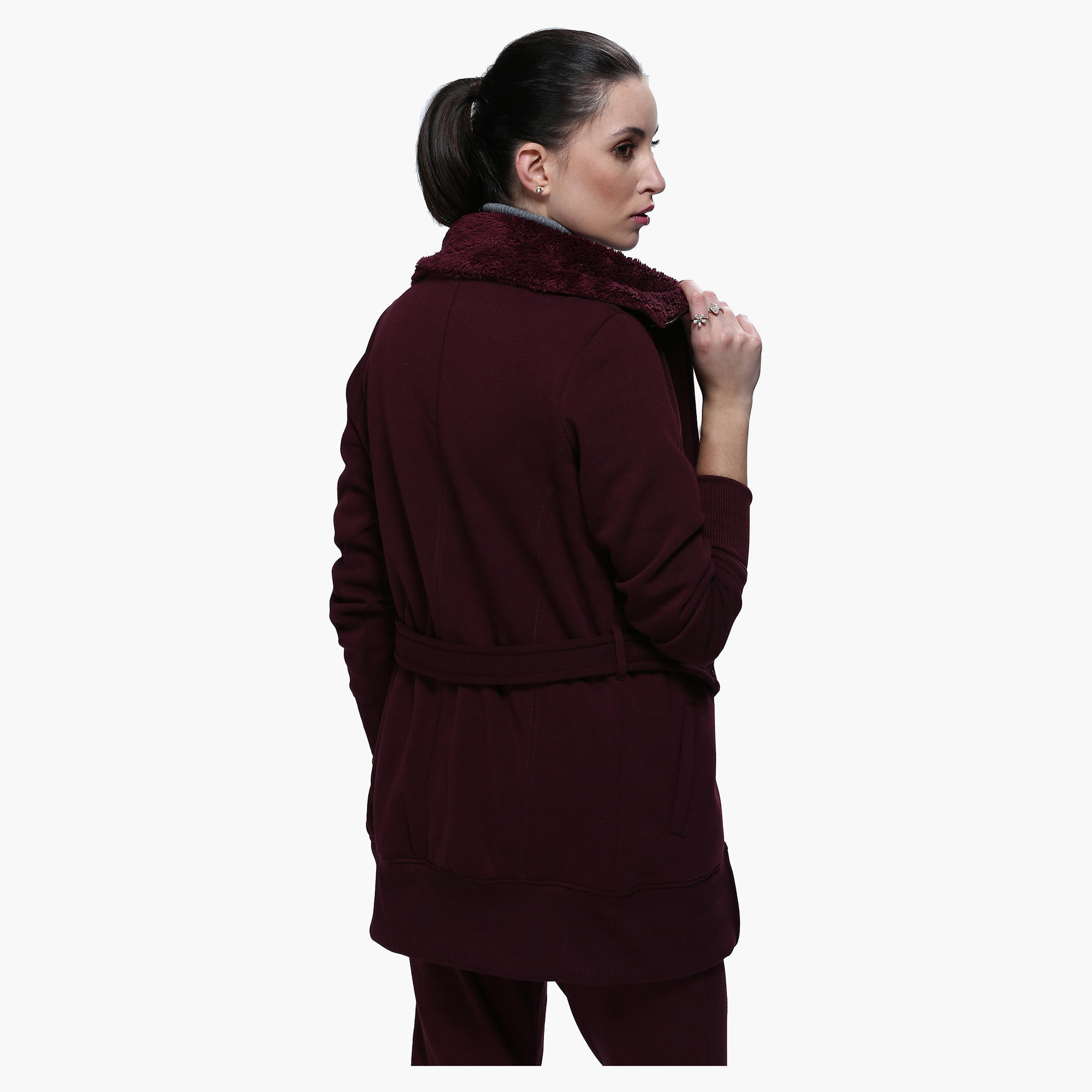 Long Sleeves Jacket with Ribbed Hem-women-winterwear-coatsandjackets-jackets-image-2