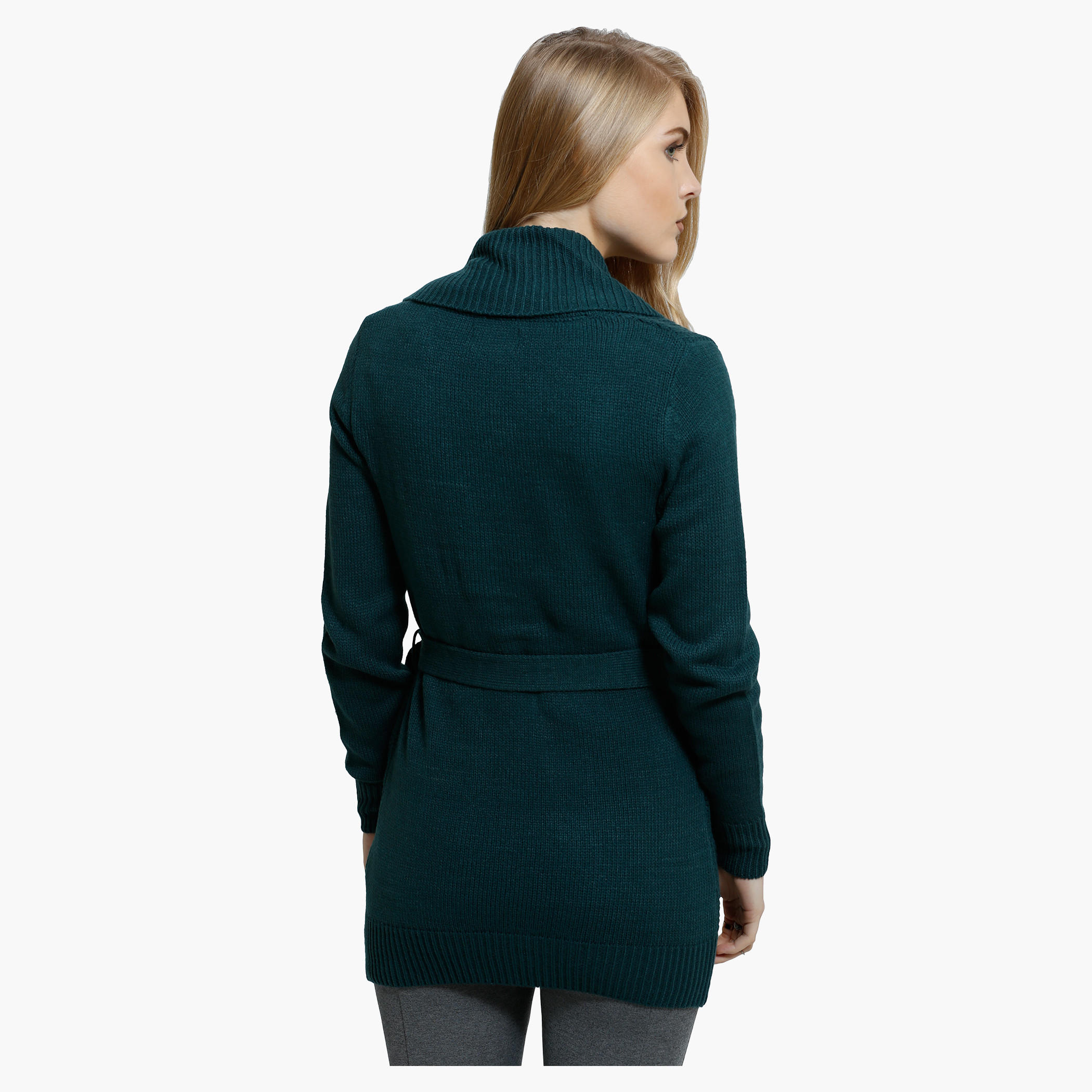 Knitted Front Open Jacket with Long Sleeves-women-clothing-cardigansandjumpers-jumpers-image-4