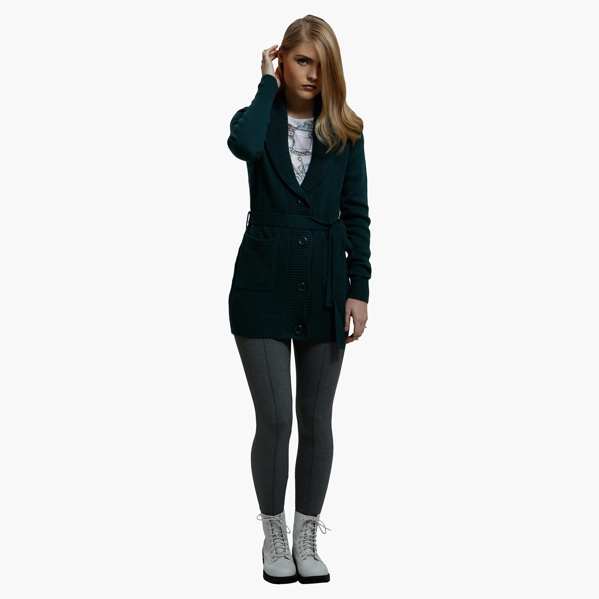 Knitted Front Open Jacket with Long Sleeves-women-clothing-cardigansandjumpers-jumpers-image-5