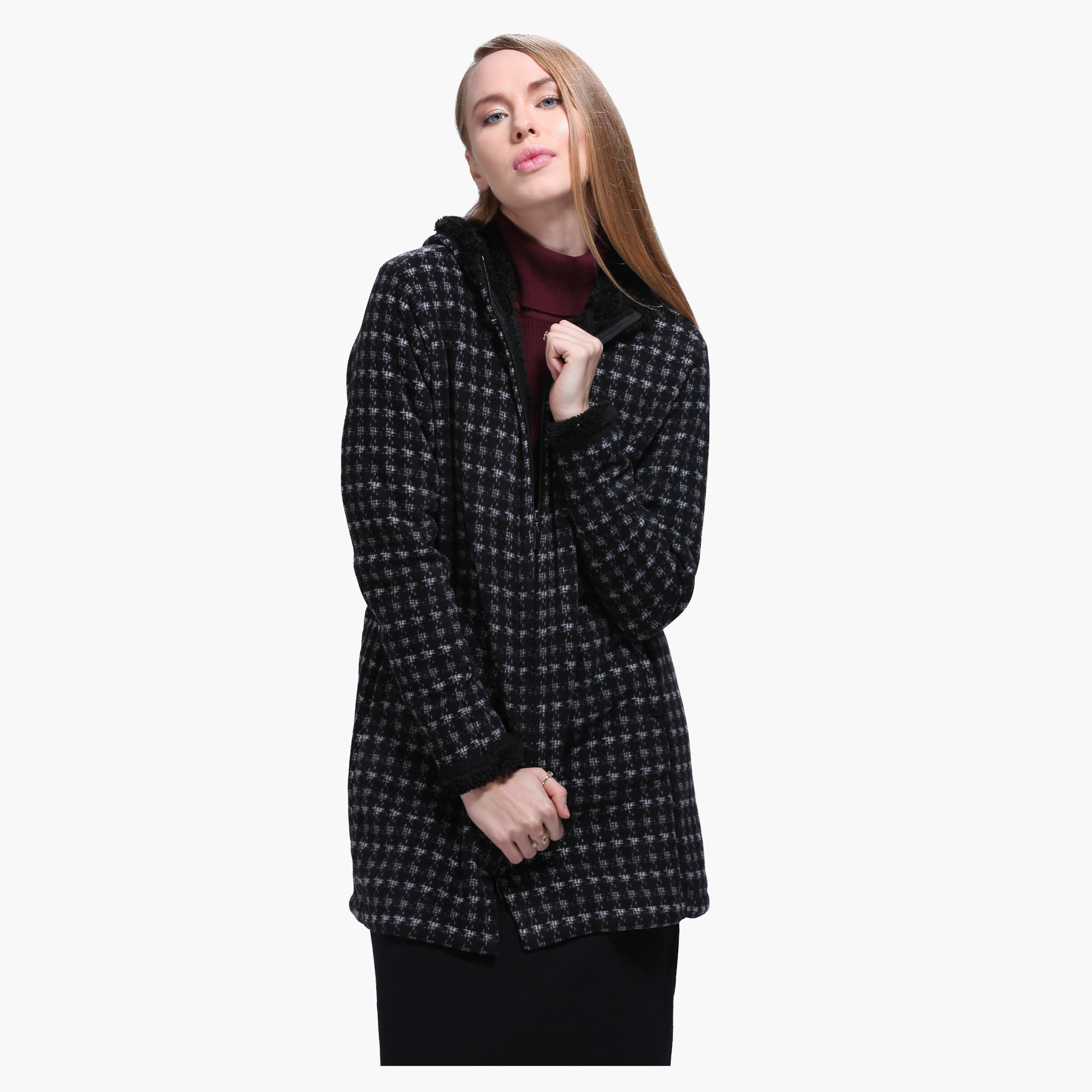 Checkered Jacket with Hood-women-clothing-coatsandjackets-coats-image-5