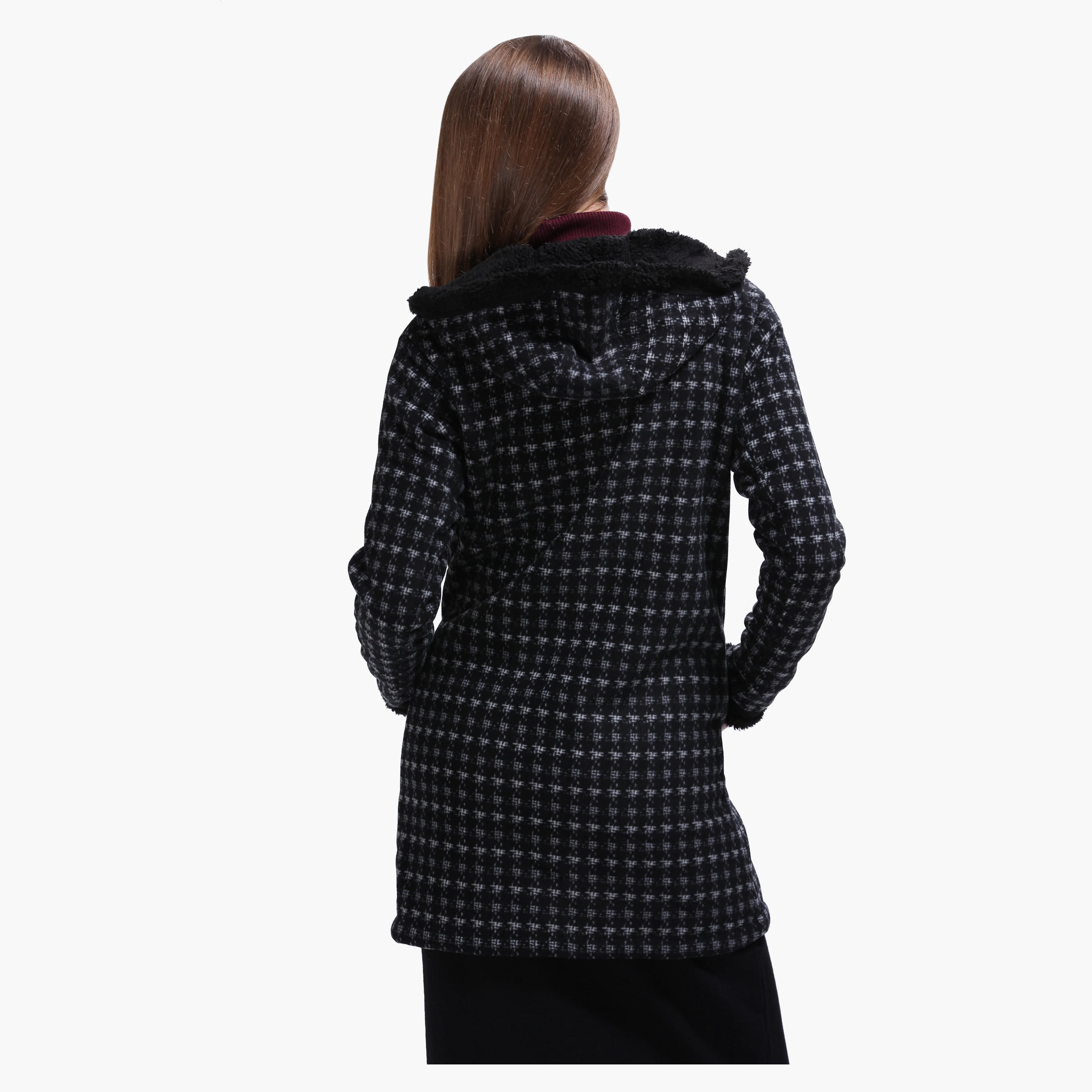 Checkered Jacket with Hood-women-clothing-coatsandjackets-coats-image-2