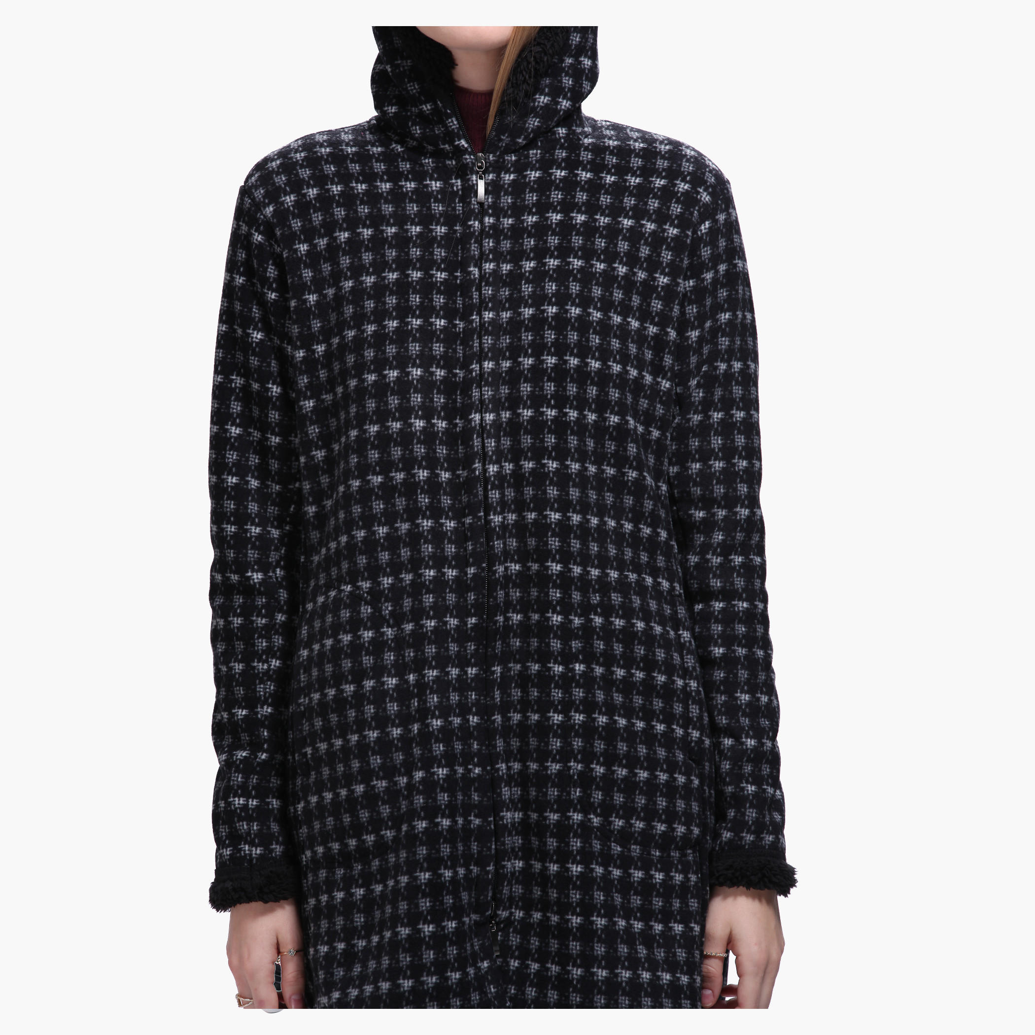 Checkered Jacket with Hood-women-clothing-coatsandjackets-coats-image-2