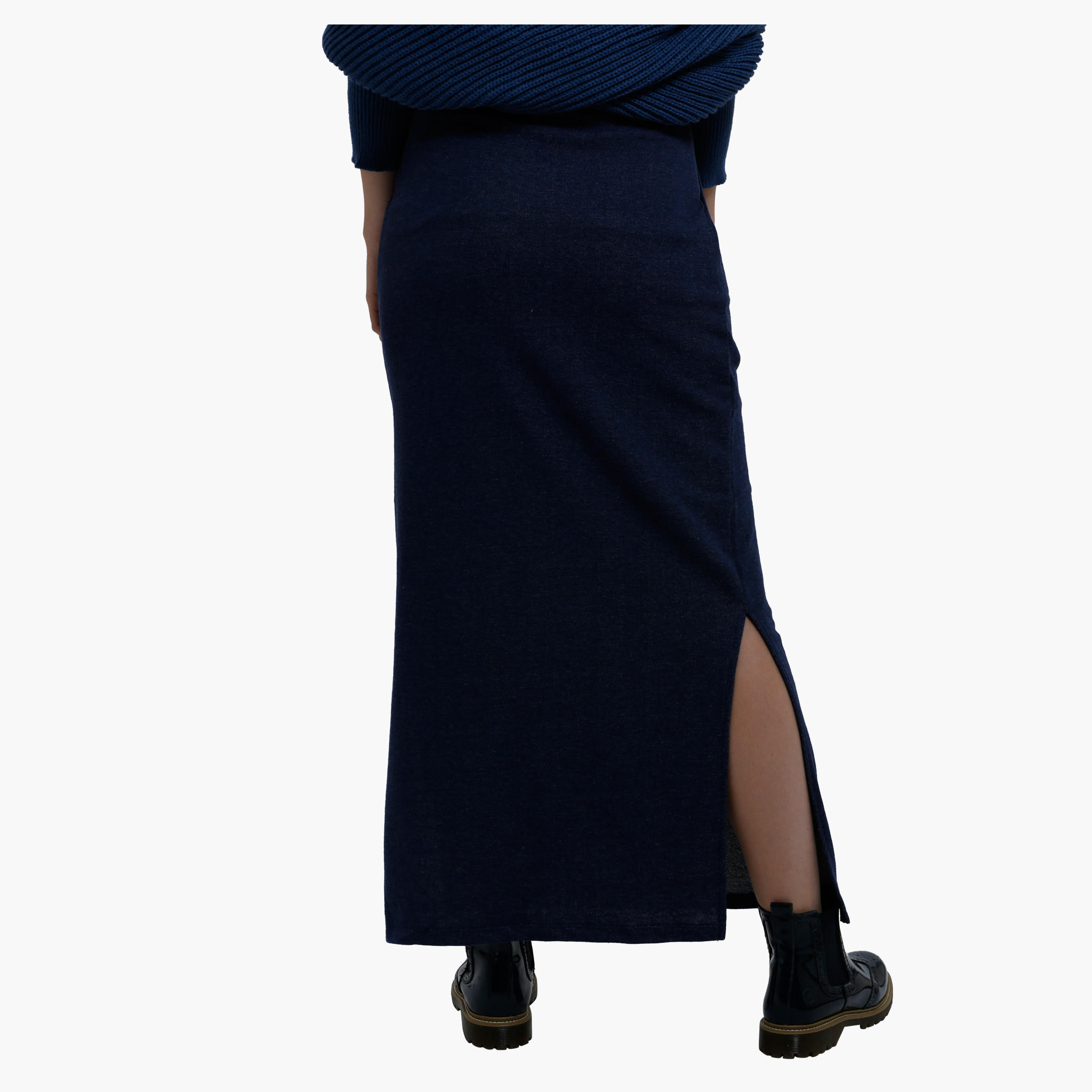 Knitted Maxi Skirt with Side Slit-women-clothing-bottoms-skirts-image-2