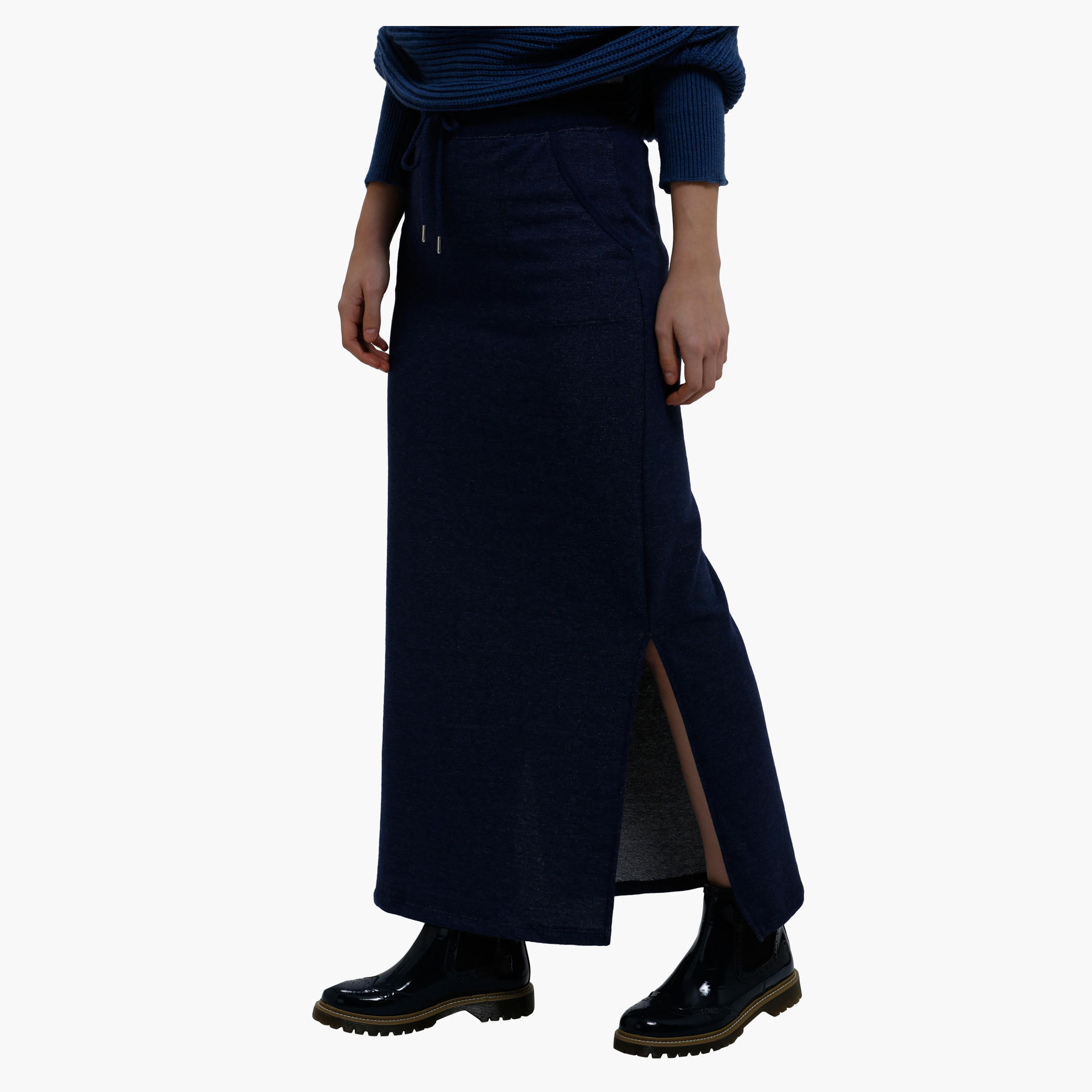 Knitted Maxi Skirt with Side Slit-women-clothing-bottoms-skirts-image-3