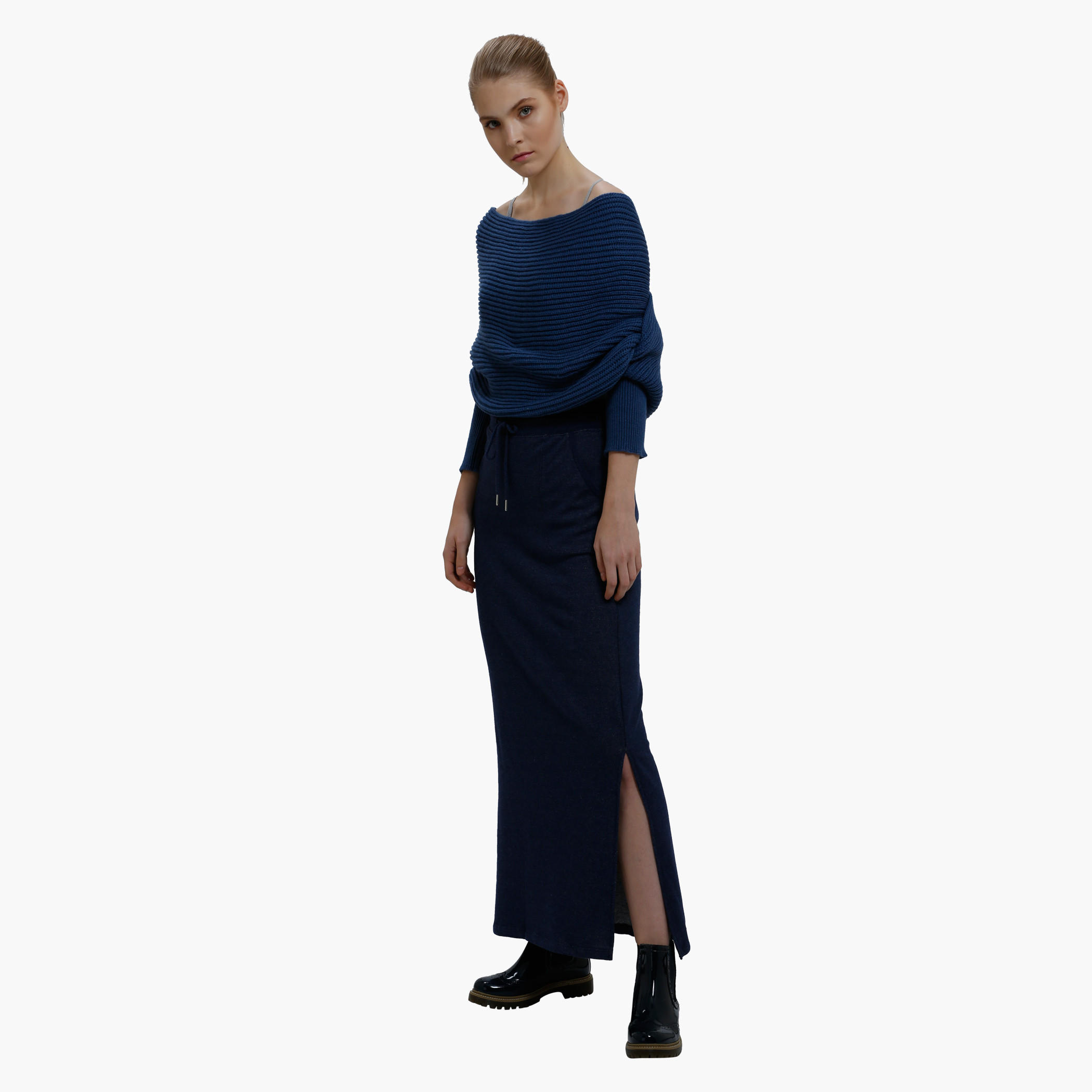 Knitted Maxi Skirt with Side Slit-women-clothing-bottoms-skirts-image-5