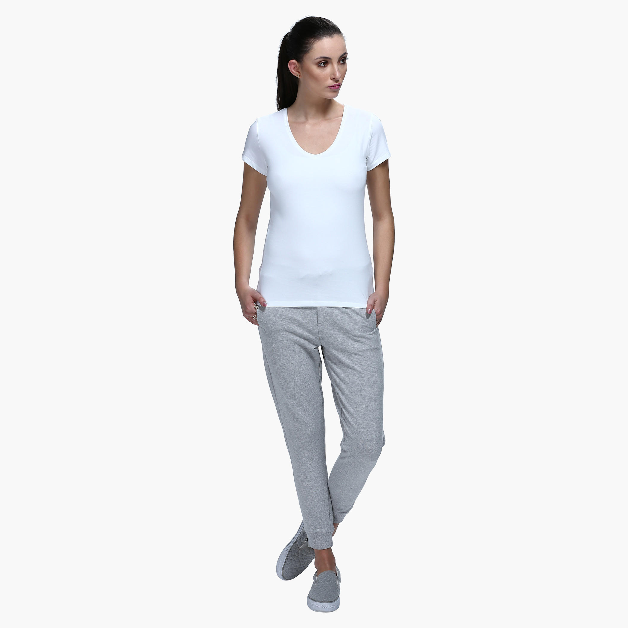 Knitted Jog Pants with Drawstring Waistband and Ribbed Cuffs-women-clothing-bottoms-joggers-image-10