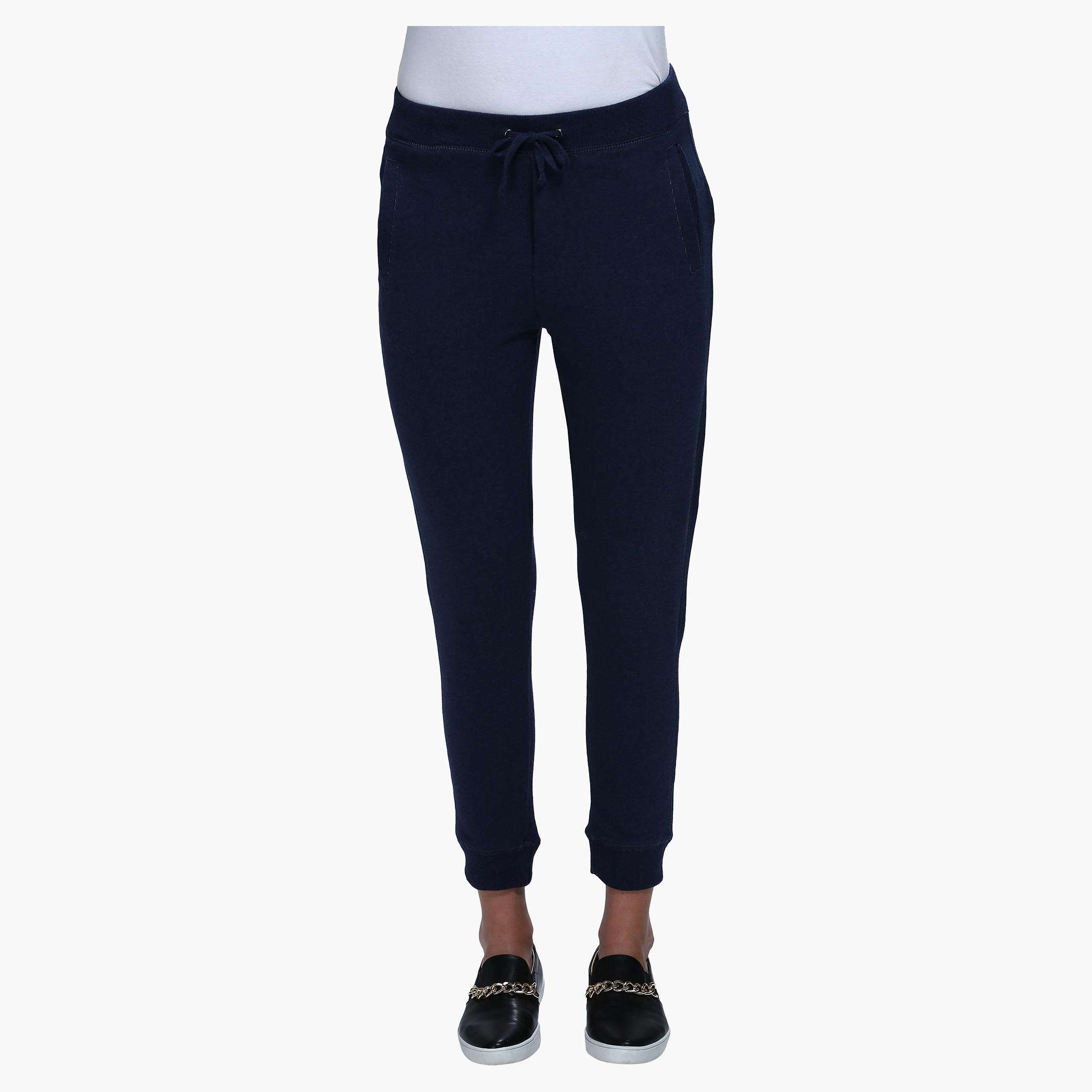 Knitted Jog Pants with Drawstring Waistband and Ribbed Cuffs-women-clothing-bottoms-joggers-image-16