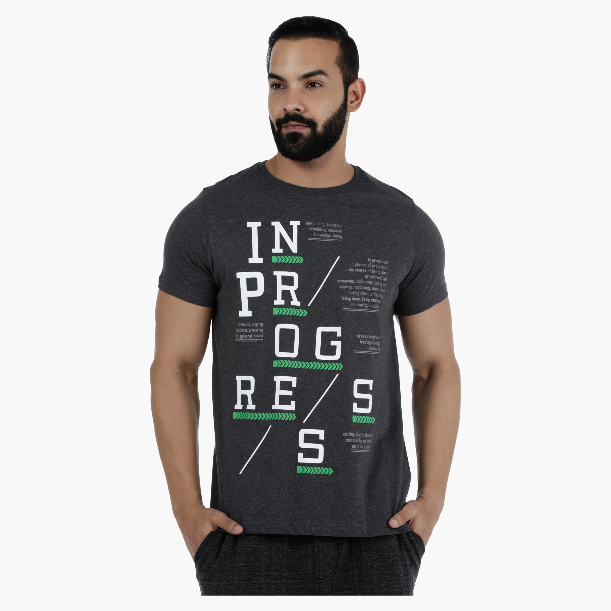 Printed T-Shirt with Short Sleeves-men-clothing-tshirtsandpolos-tshirts-image-1