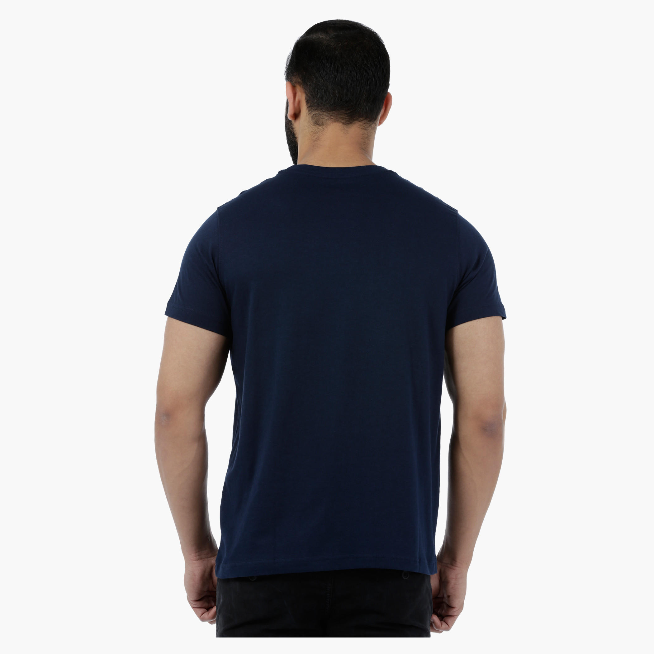 Basic Printed Short-sleeved T-shirt with Bio-wash-men-clothing-tshirtsandpolos-tshirts-image-4