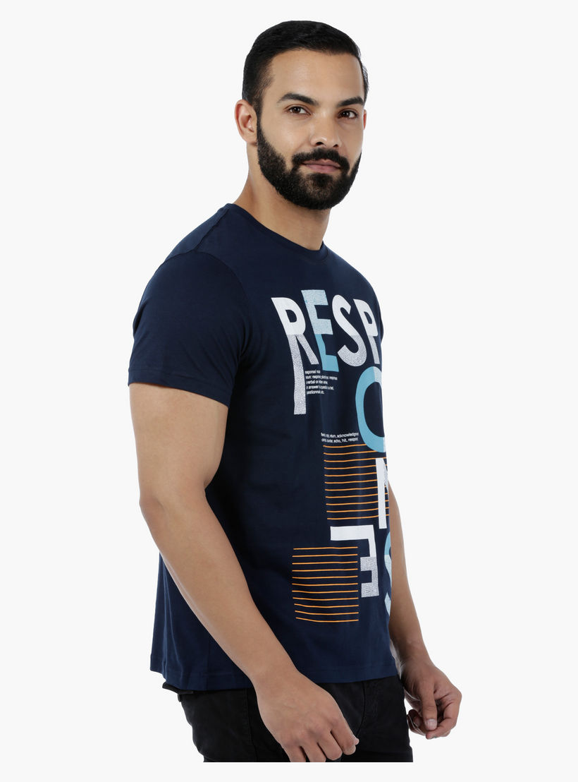 Basic Printed Short-sleeved T-shirt with Bio-wash-men-clothing-tshirtsandpolos-tshirts-image-3