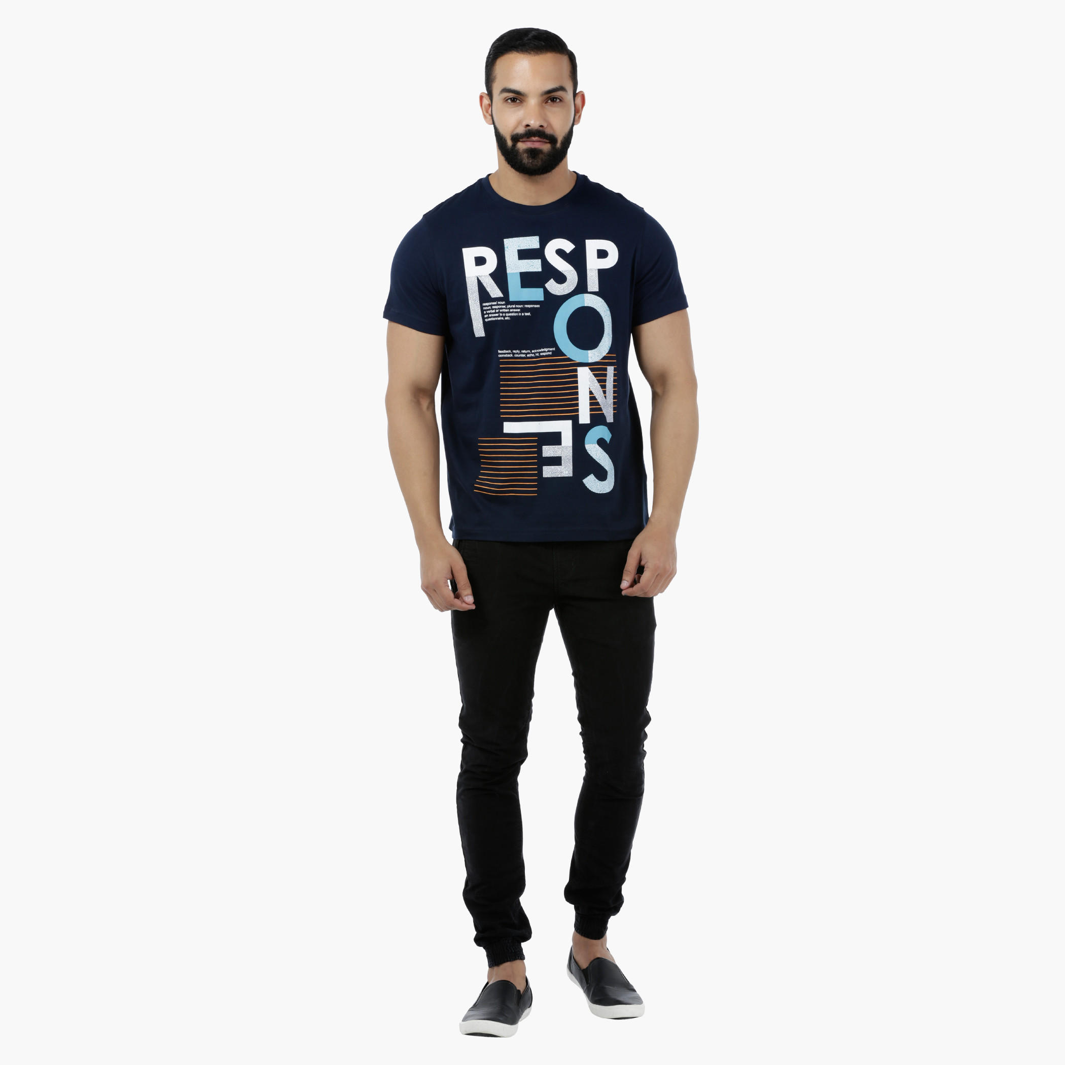 Basic Printed Short-sleeved T-shirt with Bio-wash-men-clothing-tshirtsandpolos-tshirts-image-5
