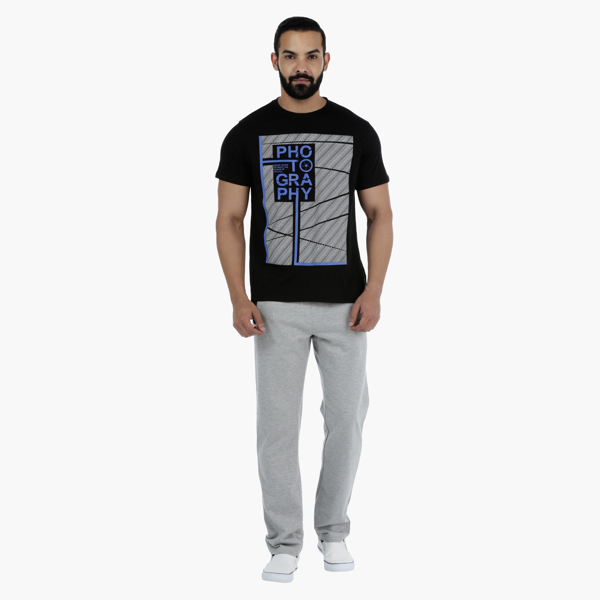 Printed T-Shirt with Short Sleeves-men-clothing-tshirtsandpolos-tshirts-image-5