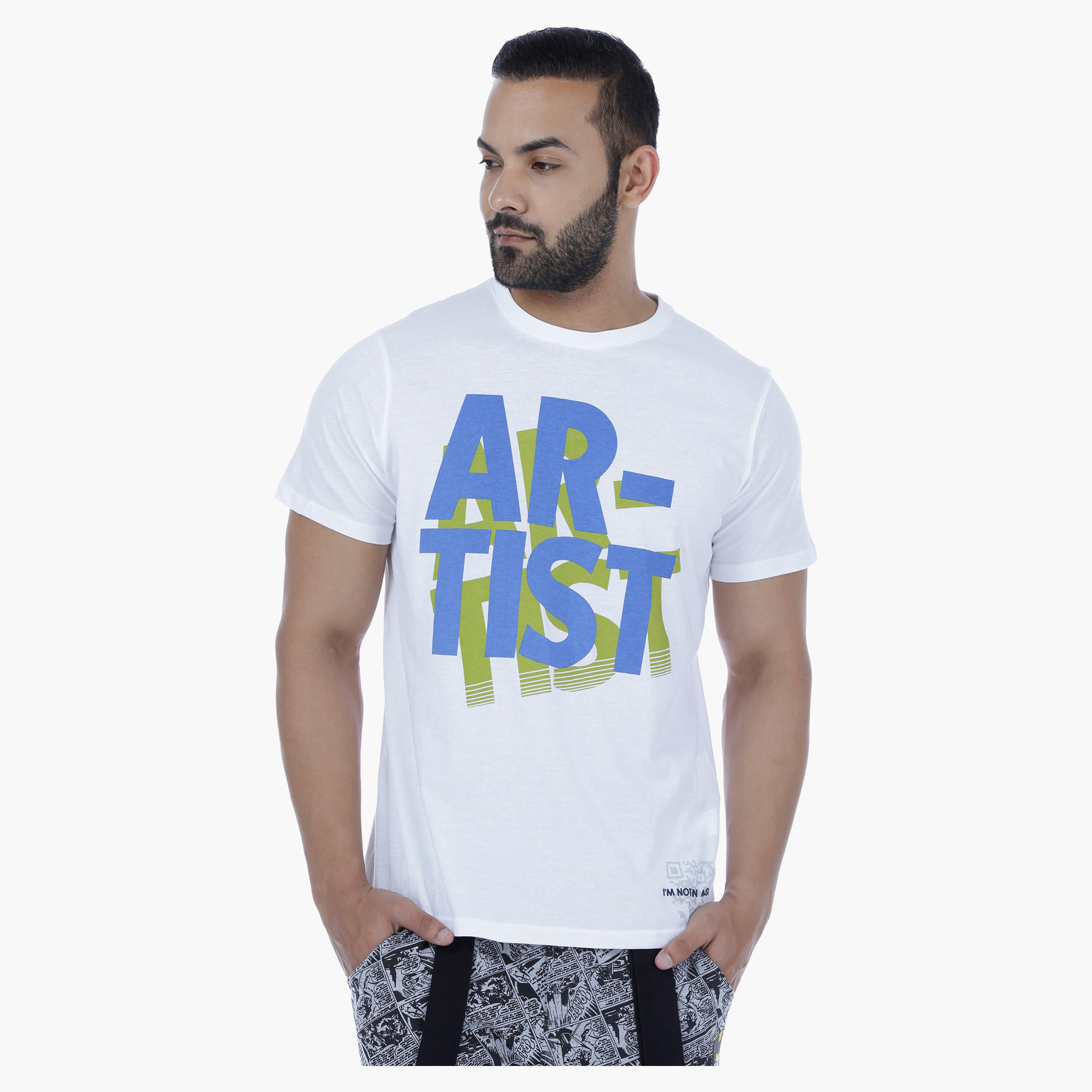 Printed T-Shirt with Short Sleeves-men-clothing-tshirtsandpolos-tshirts-image-5