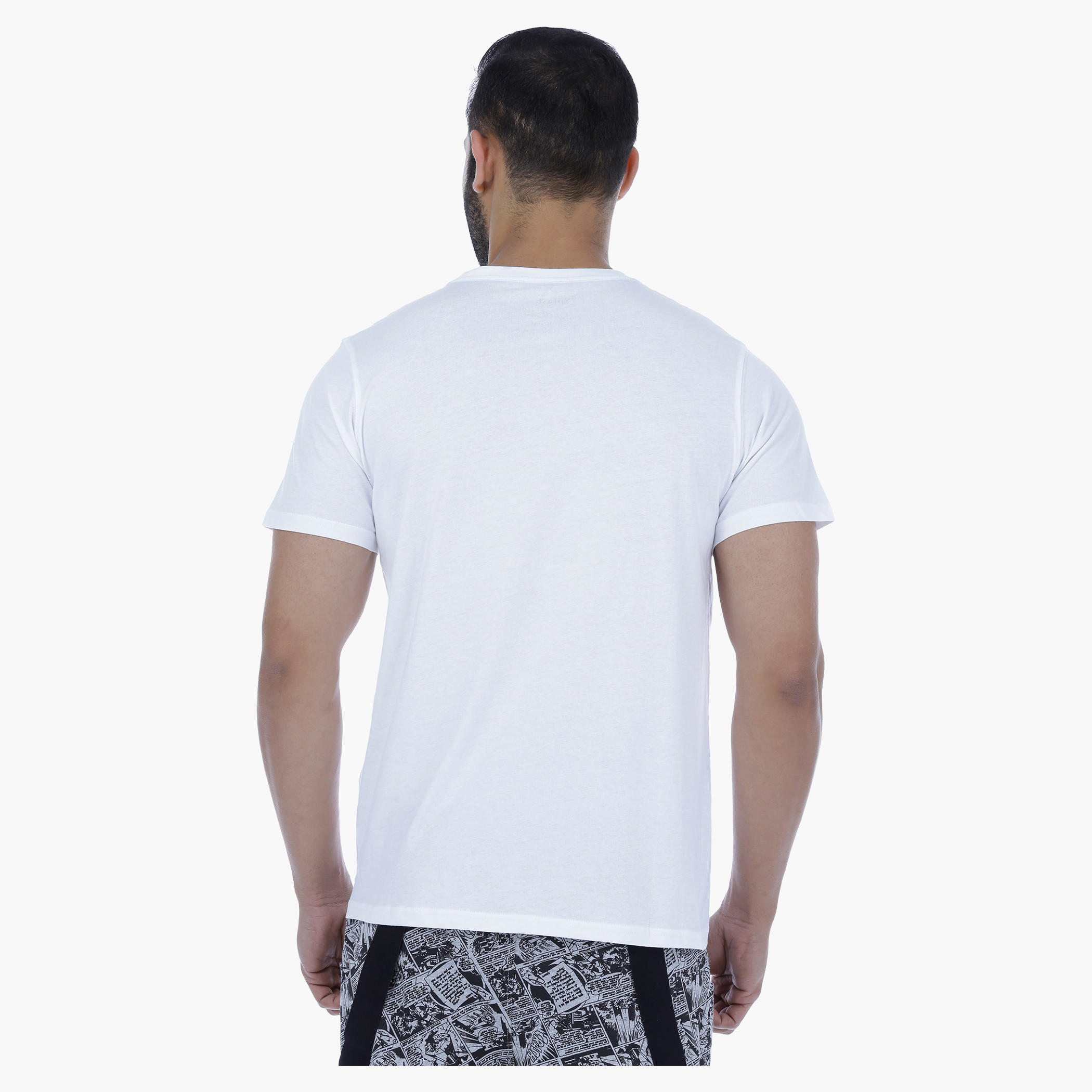 Printed T-Shirt with Short Sleeves-men-clothing-tshirtsandpolos-tshirts-image-4