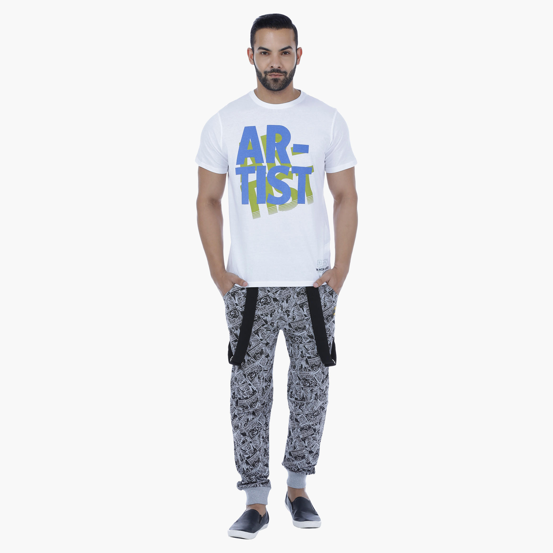 Printed T-Shirt with Short Sleeves-men-clothing-tshirtsandpolos-tshirts-image-1